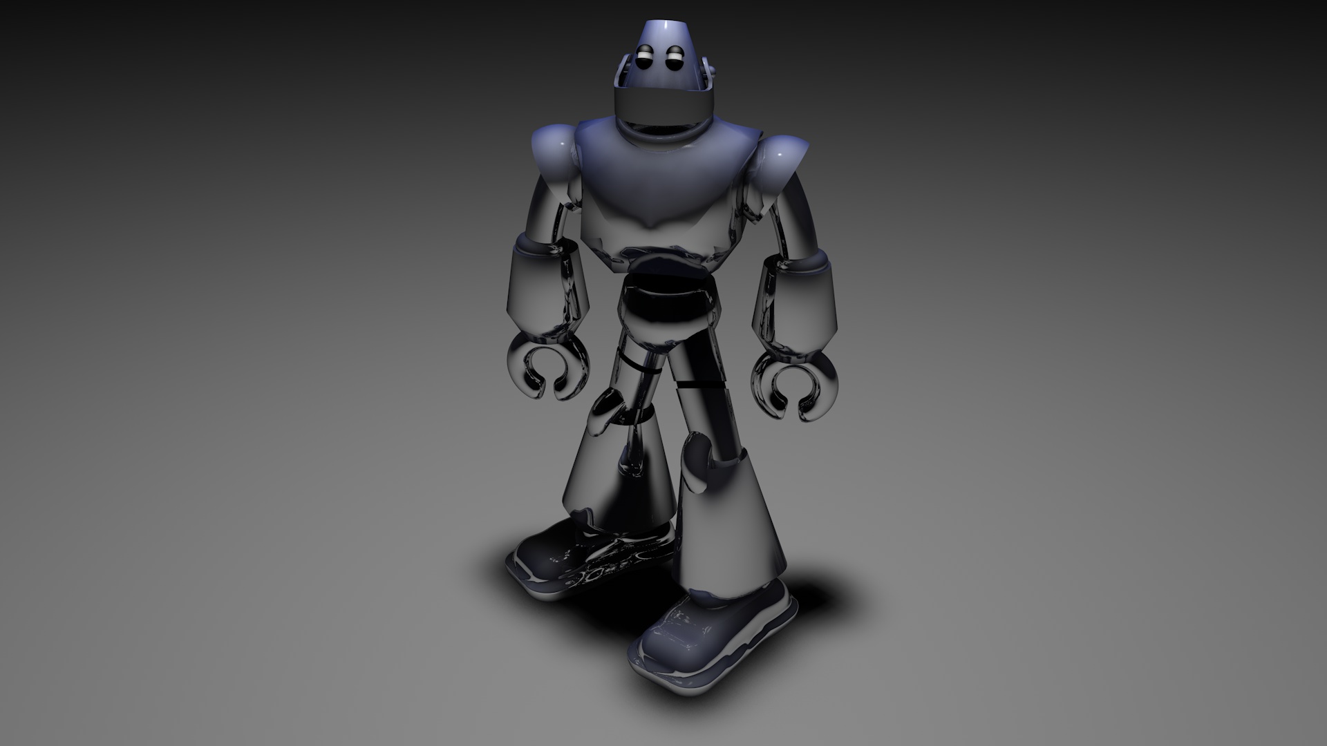 Wallpapers art modeling robot on the desktop