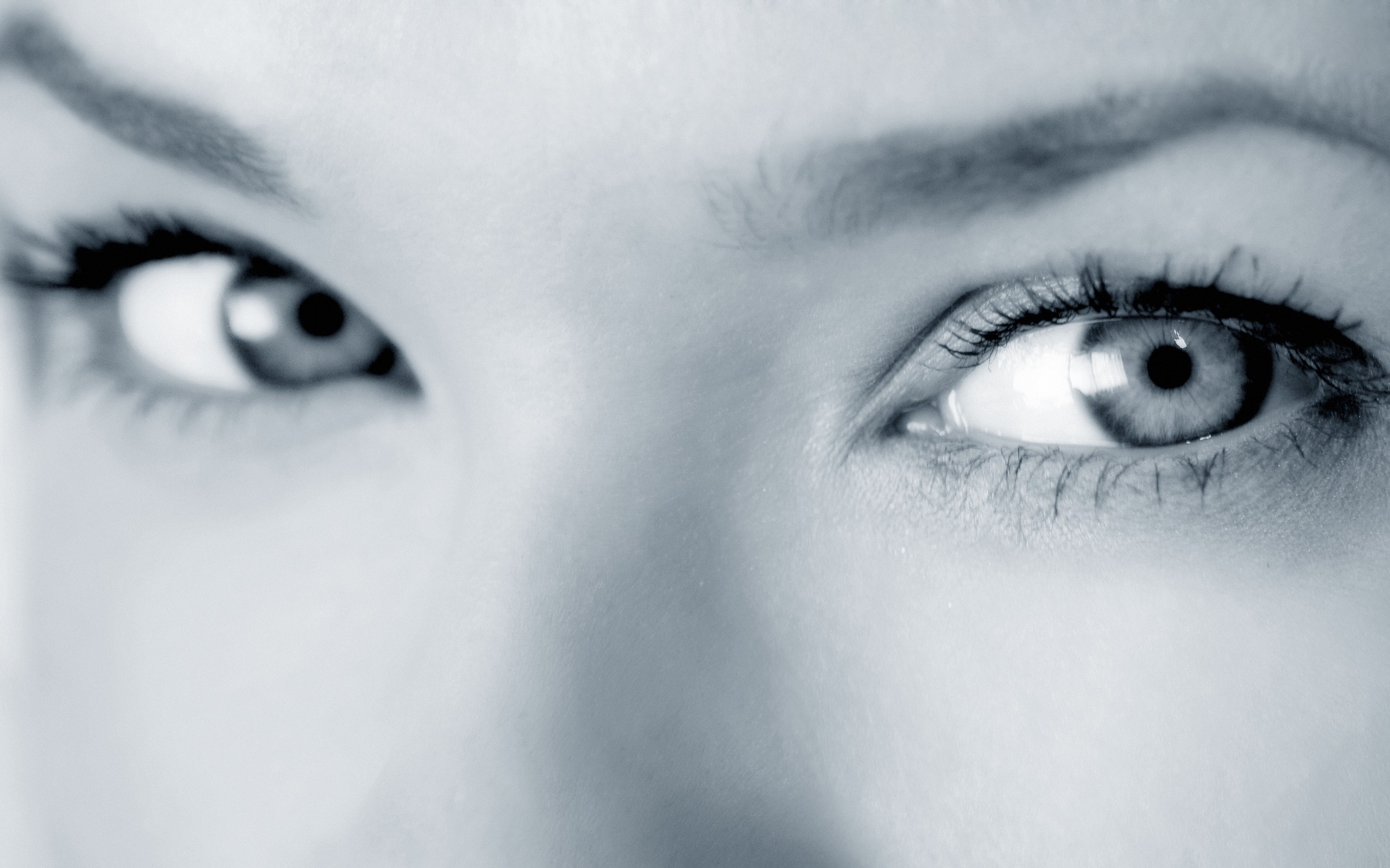 Обои лицо белый монохромный на рабочий стол