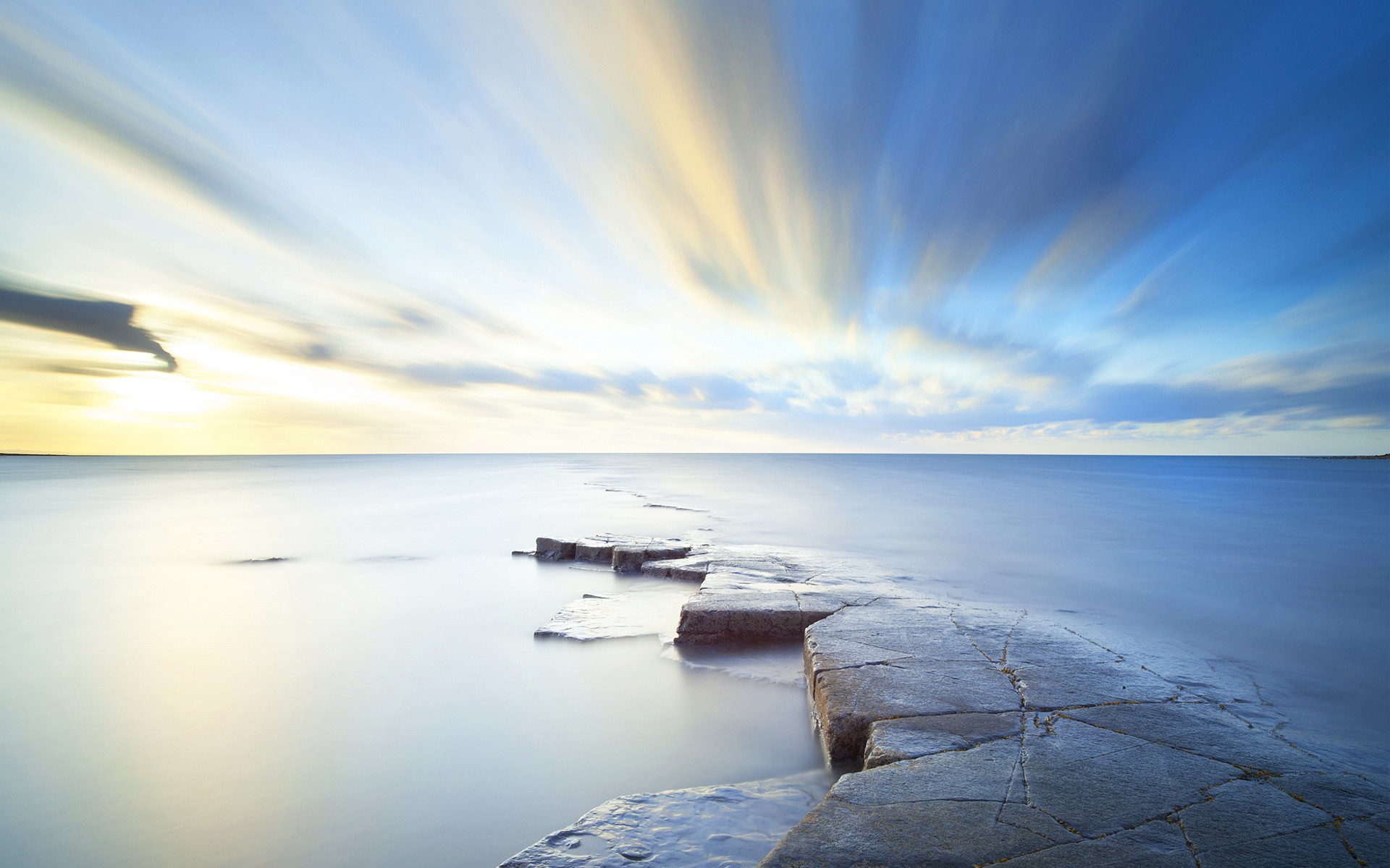 Free photo Sunrise at sea