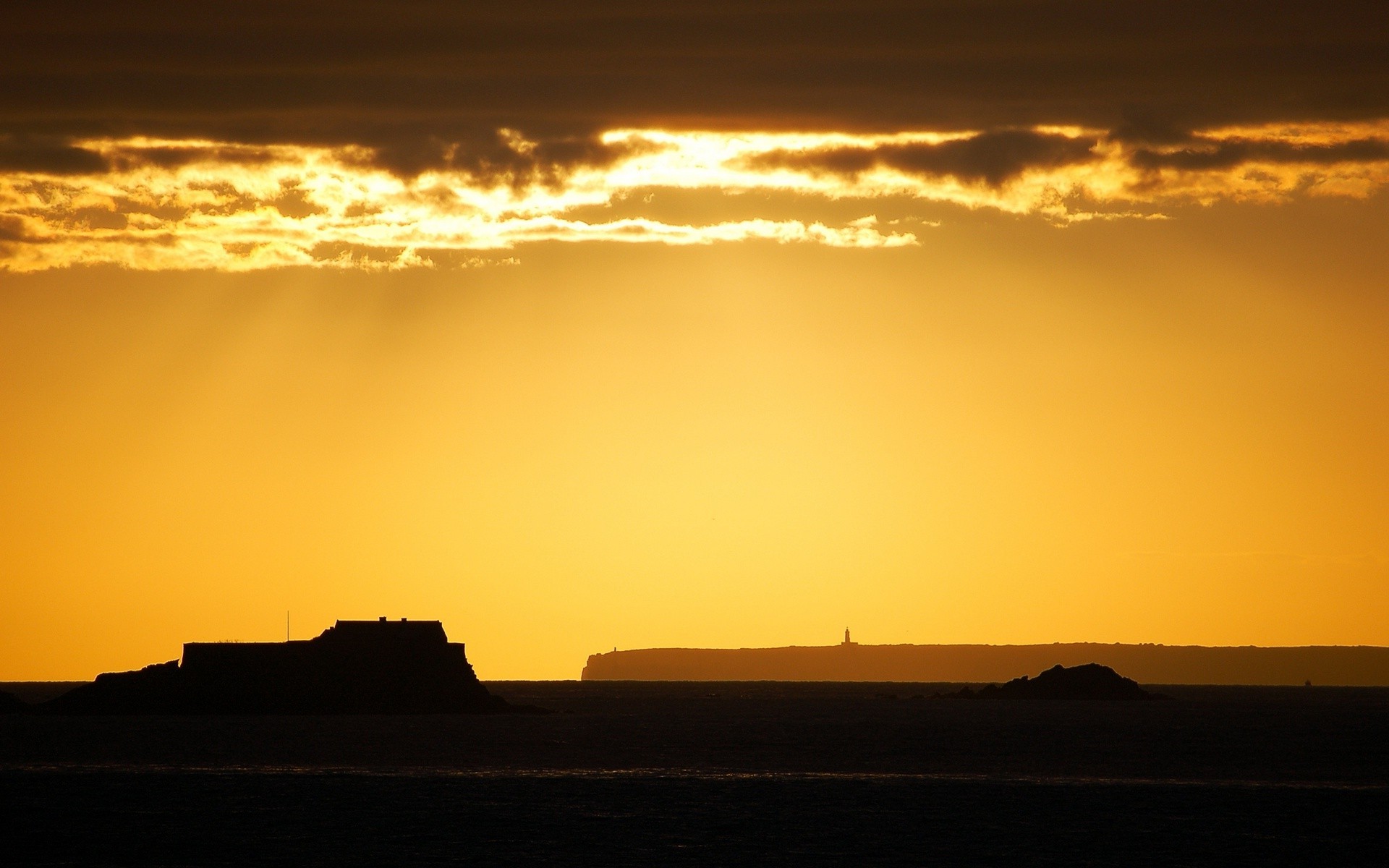 Wallpapers sunlight landscape sunset on the desktop