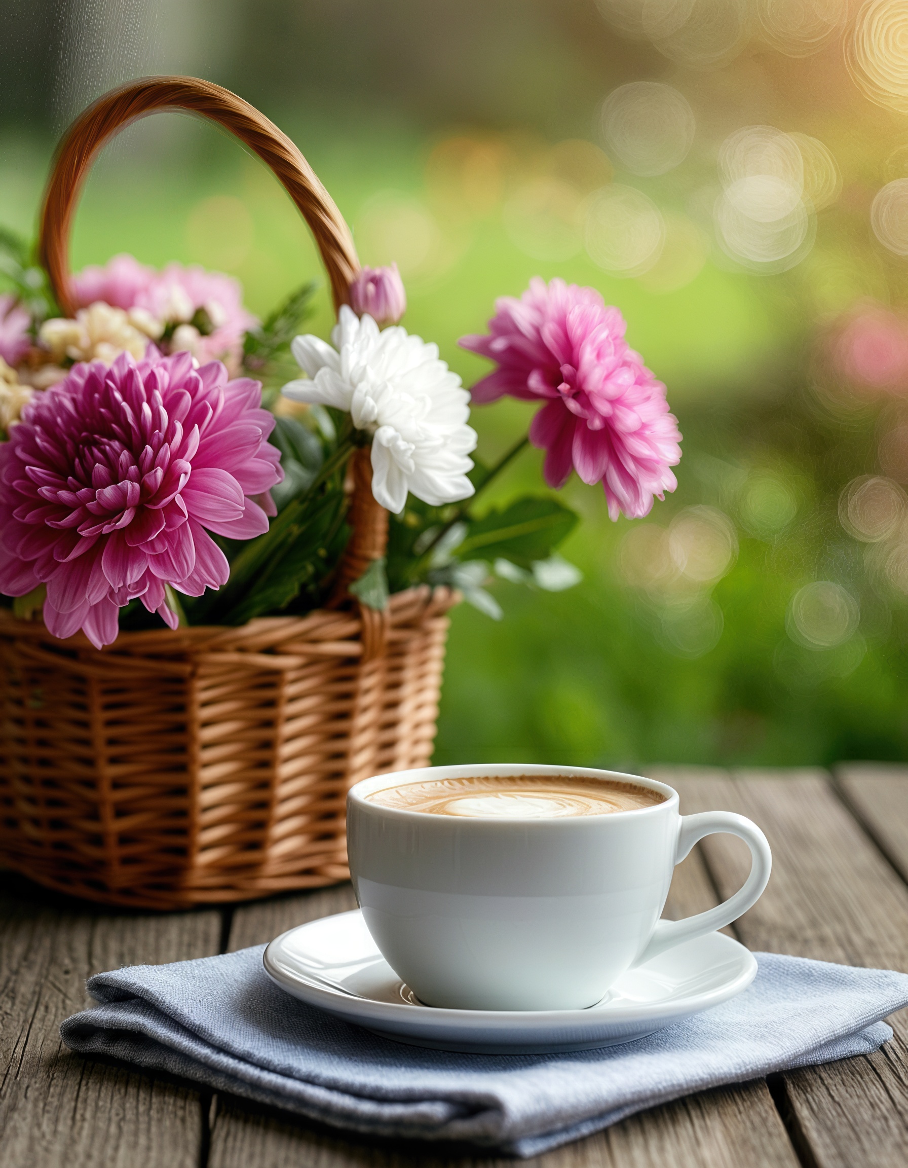 Бесплатная открытка Уют и тепло летнего утра через интерьер и природные детали.