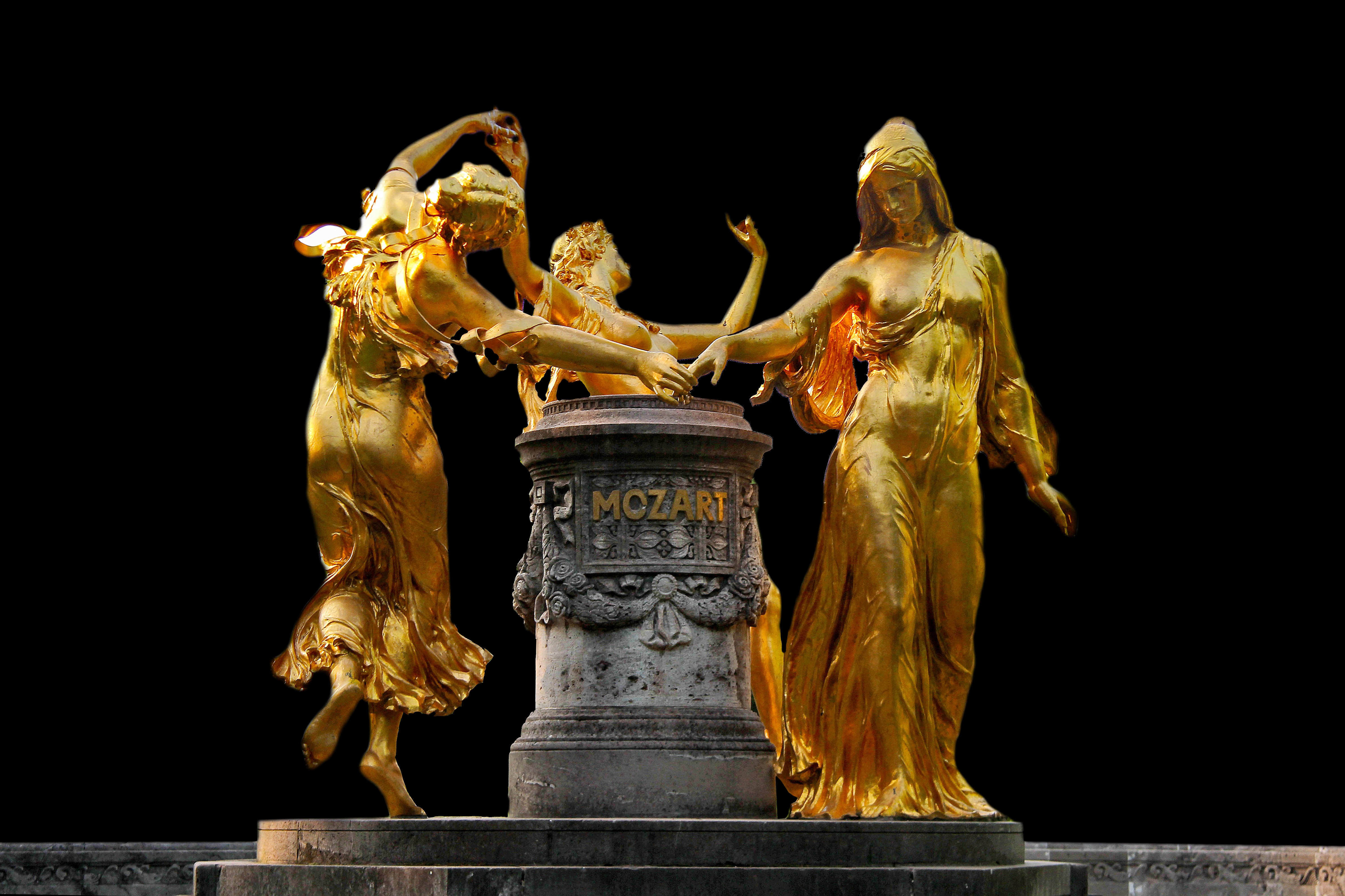 Обои женщина памятник статуя на рабочий стол