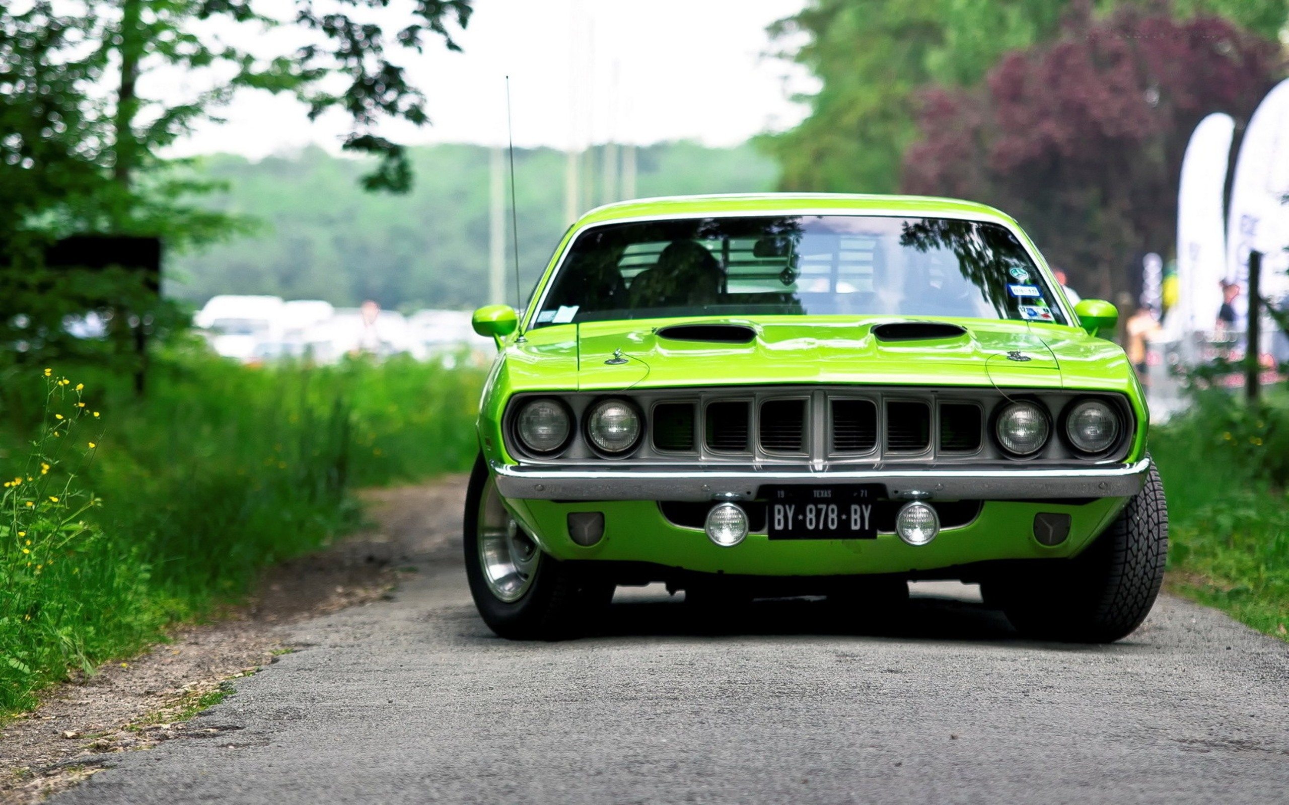 Free photo Green Plymouth Barracuda