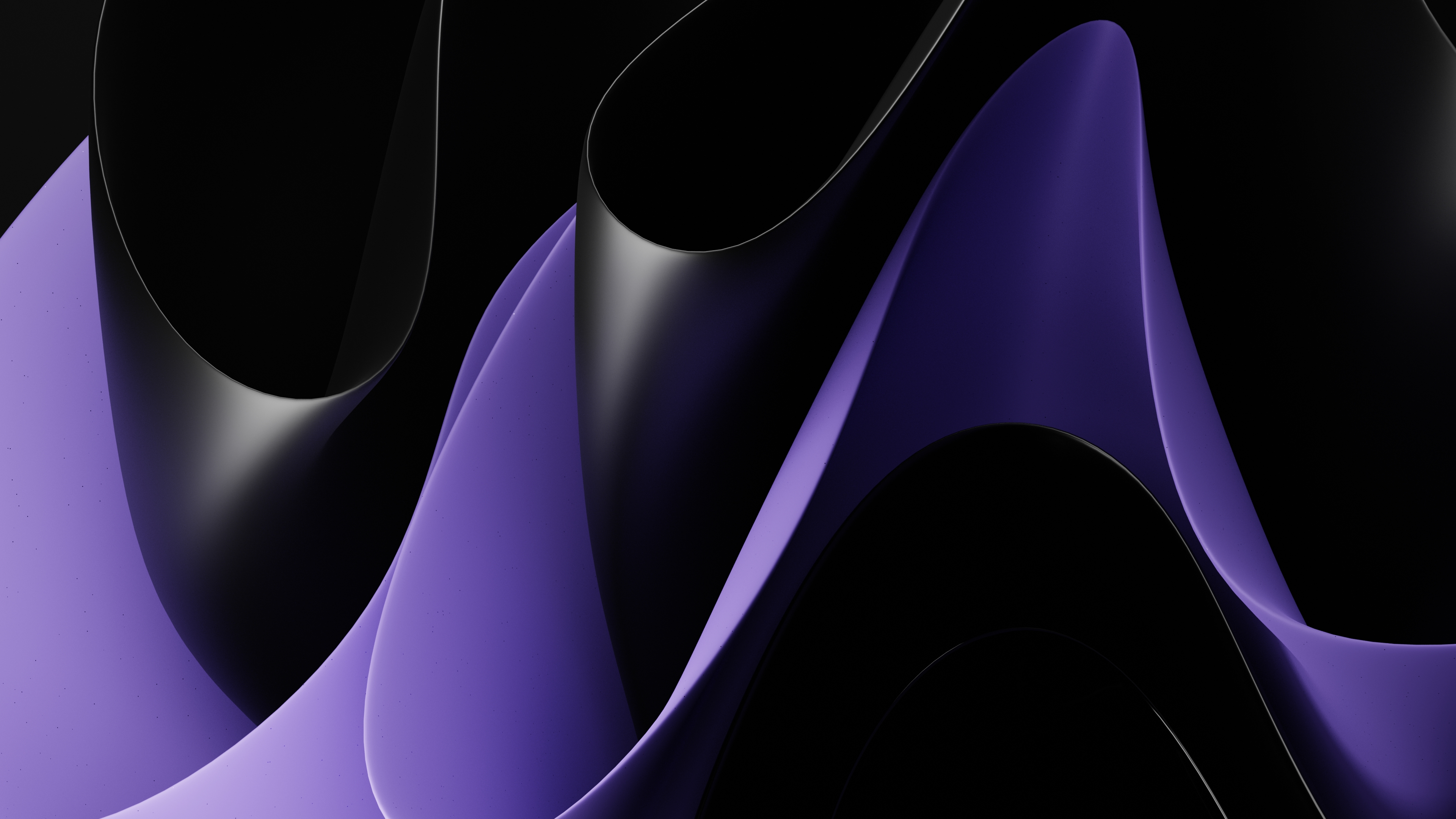 Free photo Purple and black wavy lines