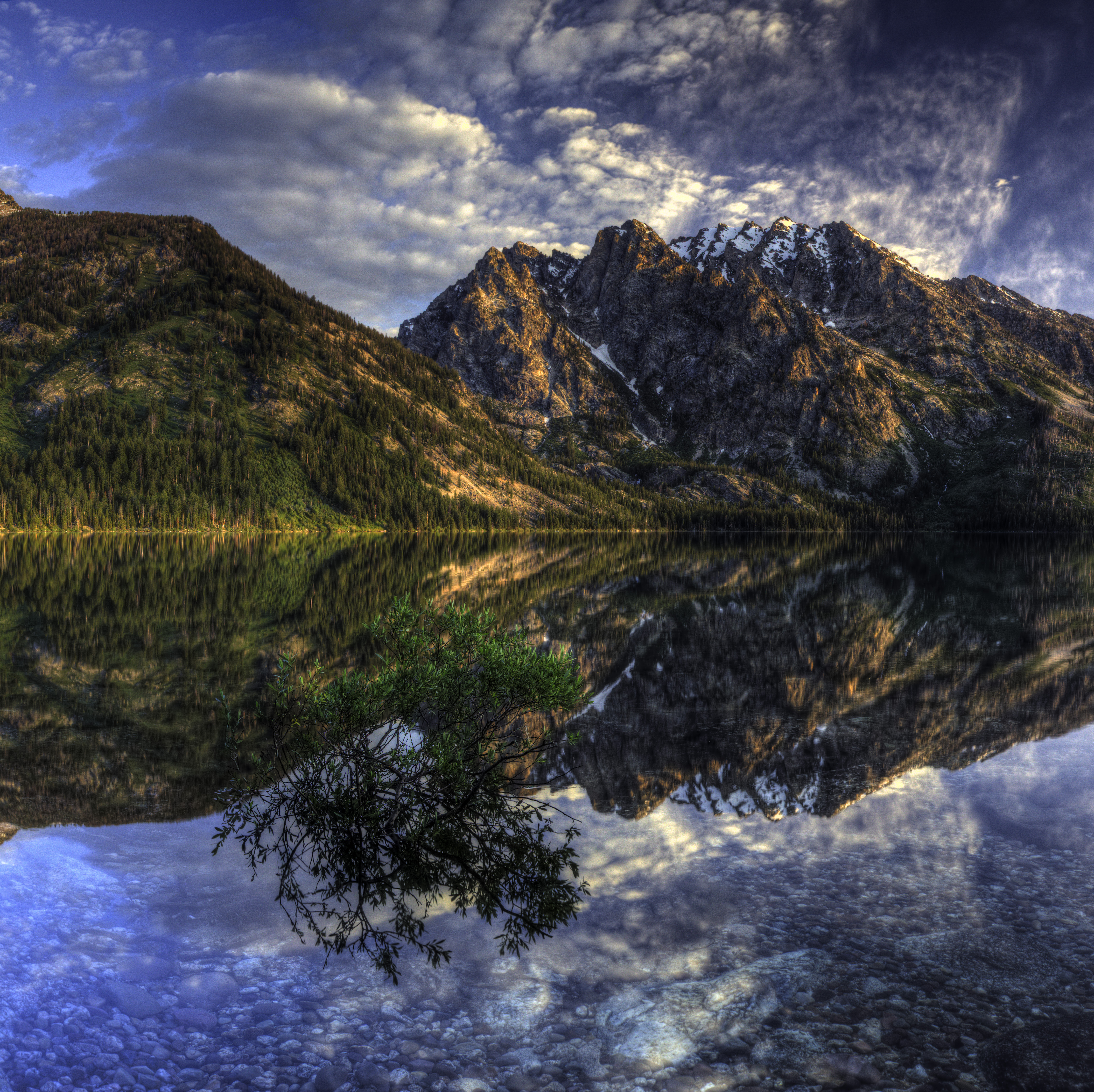 Wallpapers landscape sunset Grand Teton National Park on the desktop