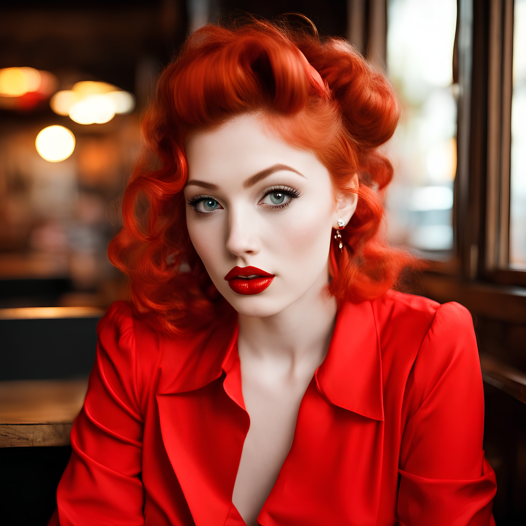 Free photo Redheaded lady