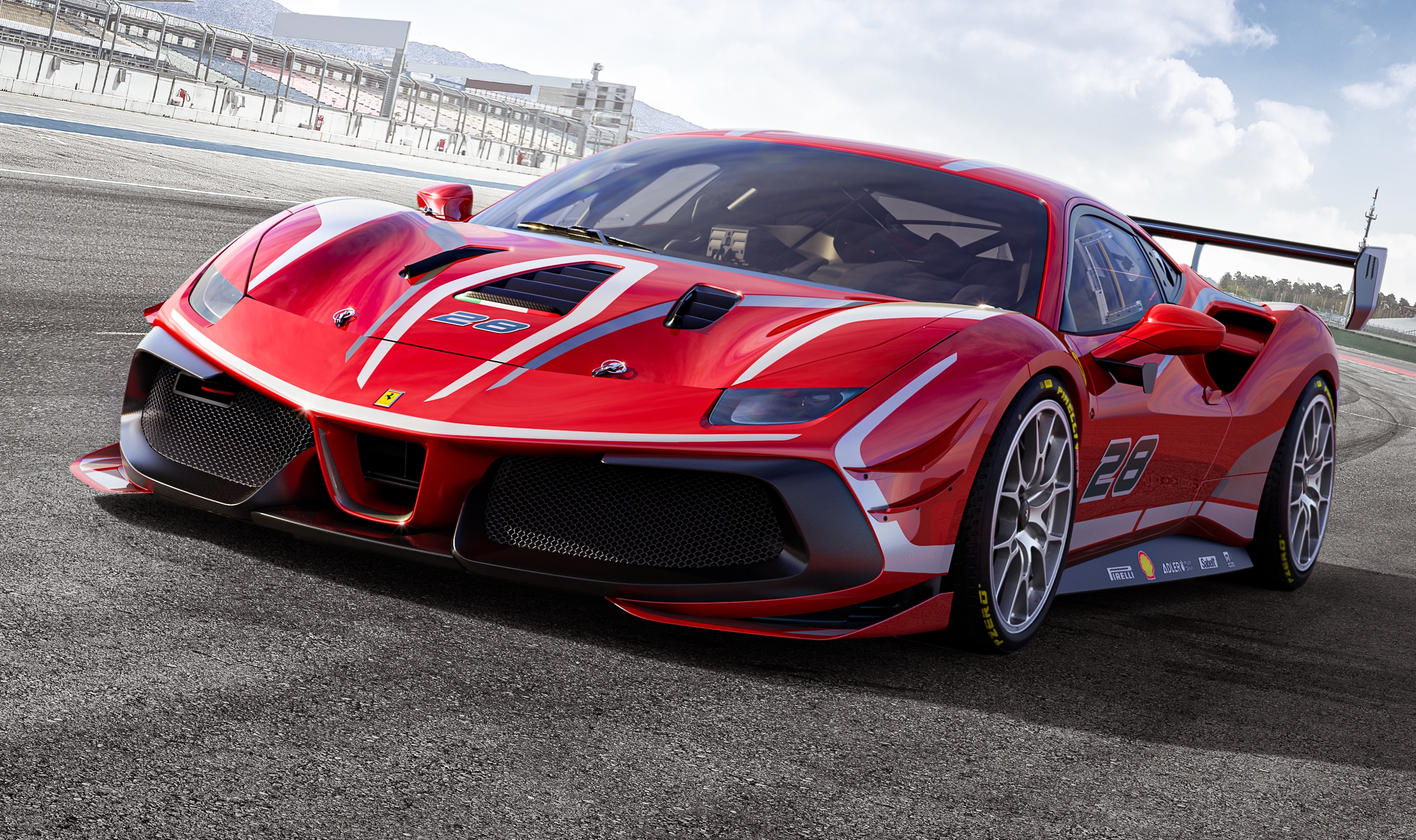 Бесплатное фото Ferrari 488 Challenge Evo 2020 года