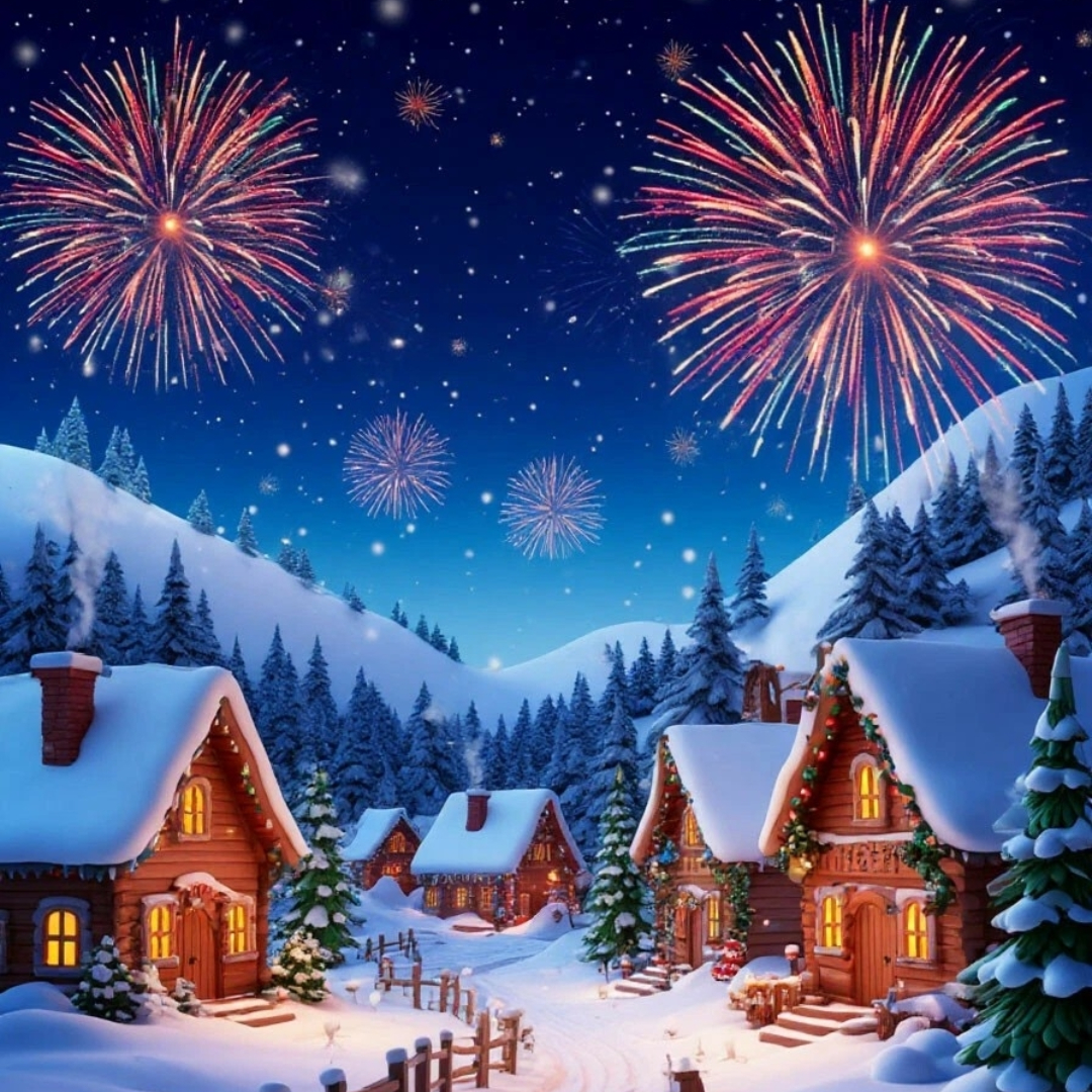 Бесплатное фото Новогодний фейерверк