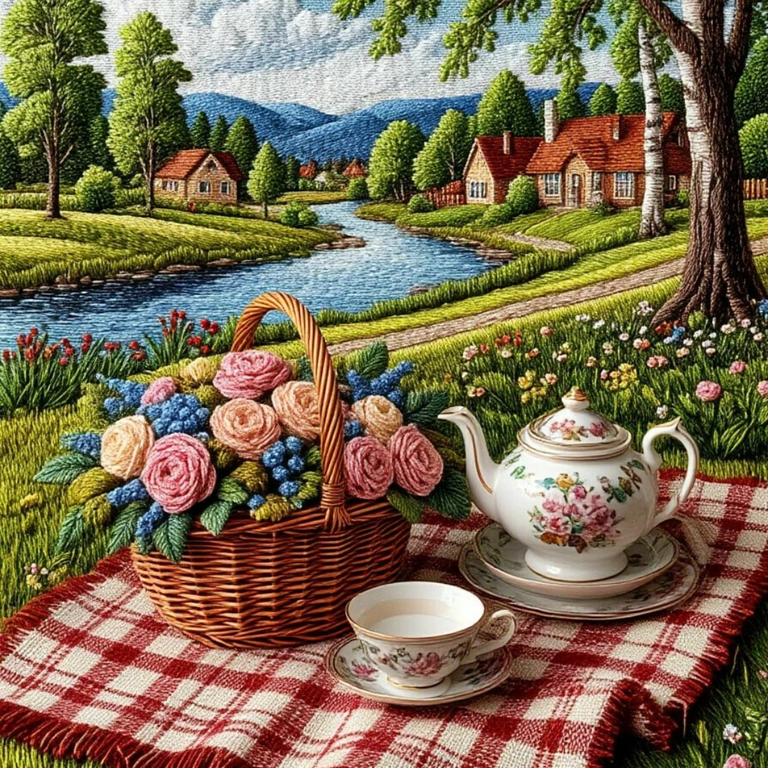 Бесплатное фото Пикник у реки