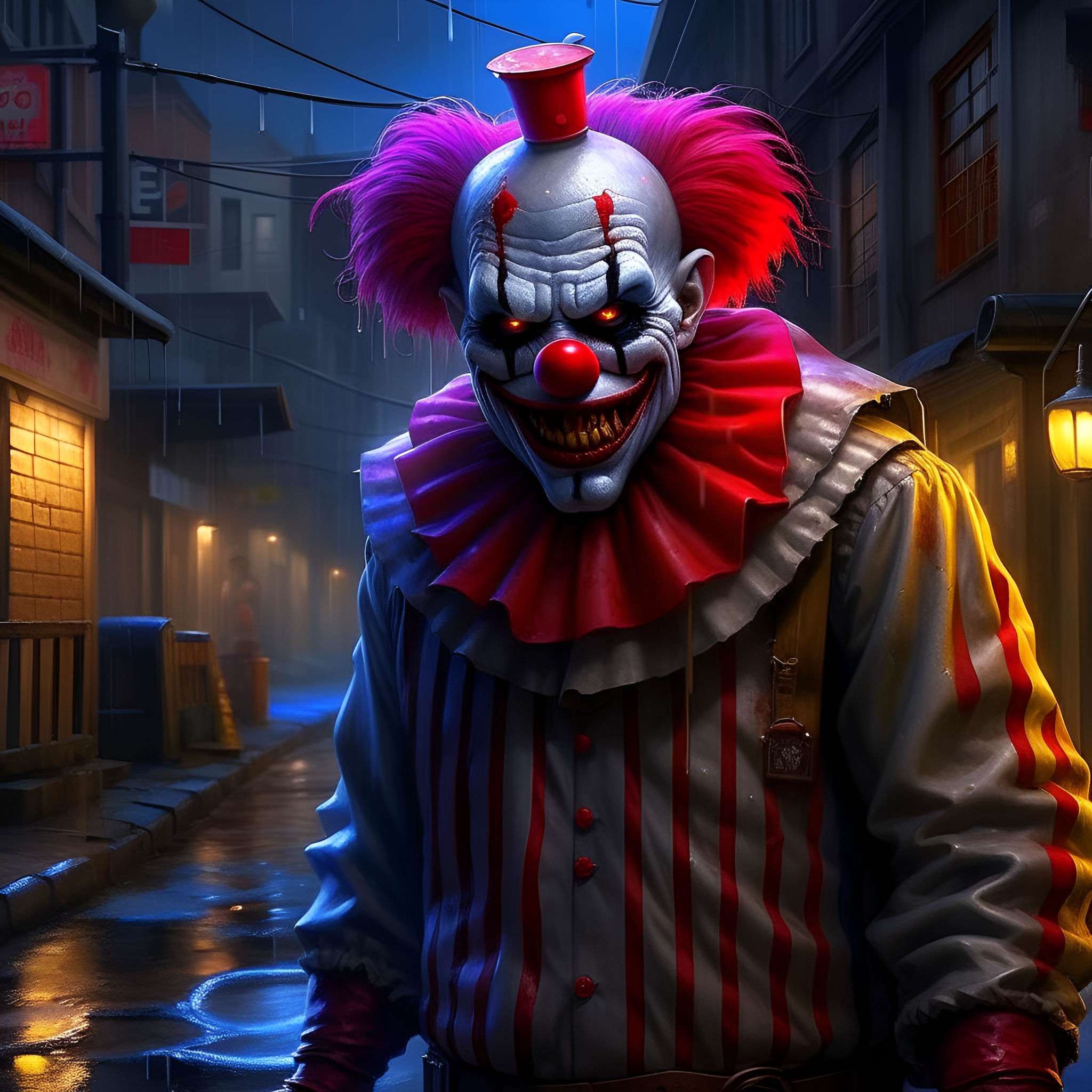 免费照片小丑的微笑