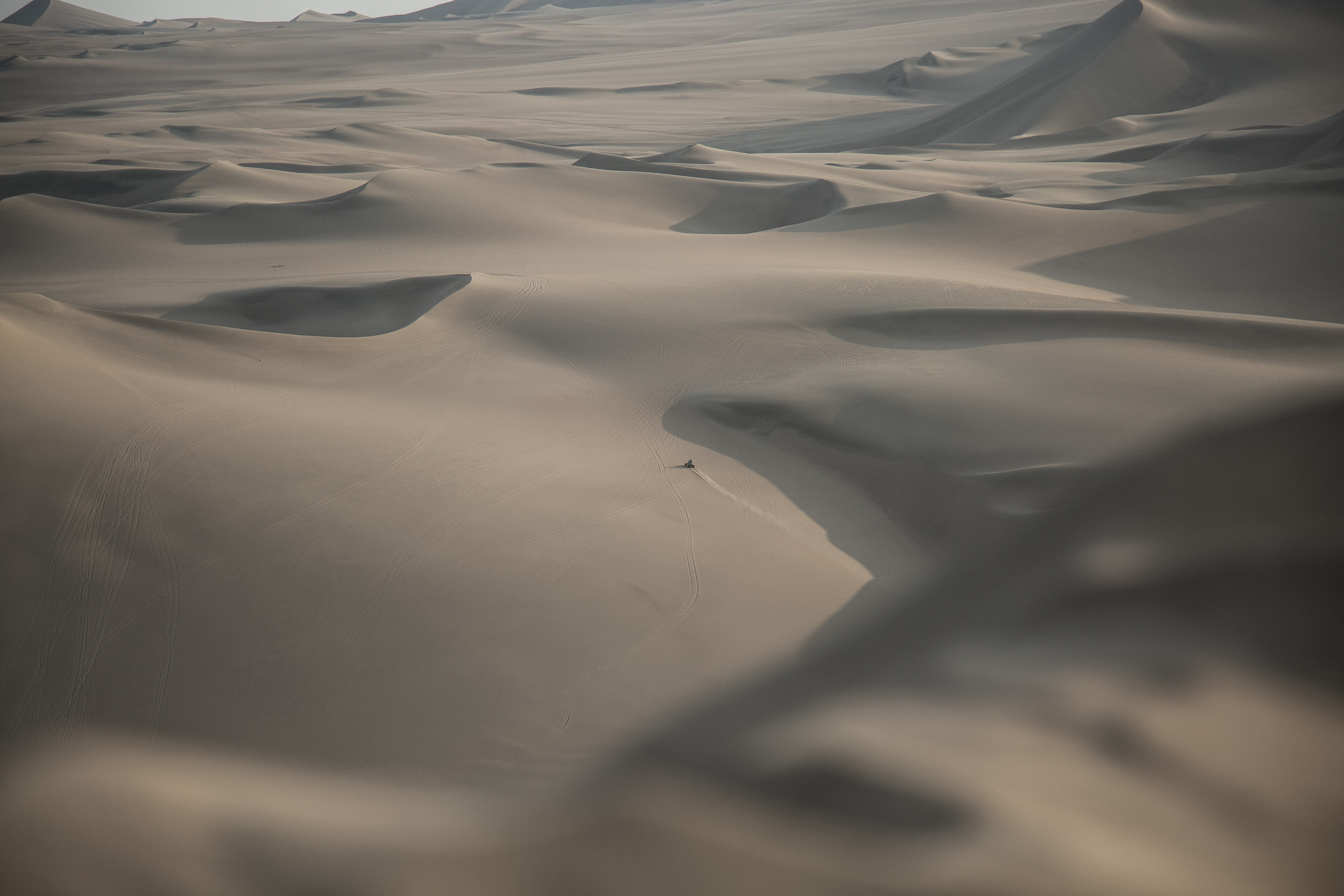 A large expanse of desert