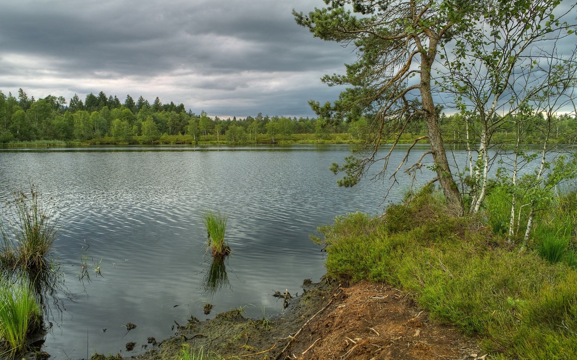 Обои пейзаж озеро вода на рабочий стол