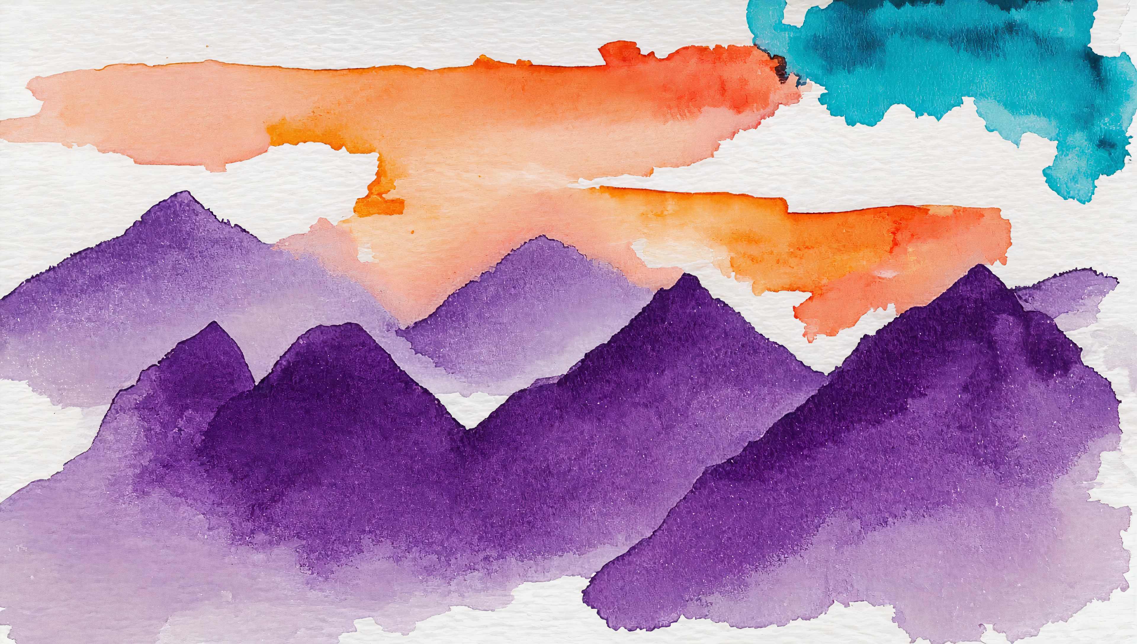 Free photo Desktop wallpaper, a landscape with a view of a mountain top in a surreal way