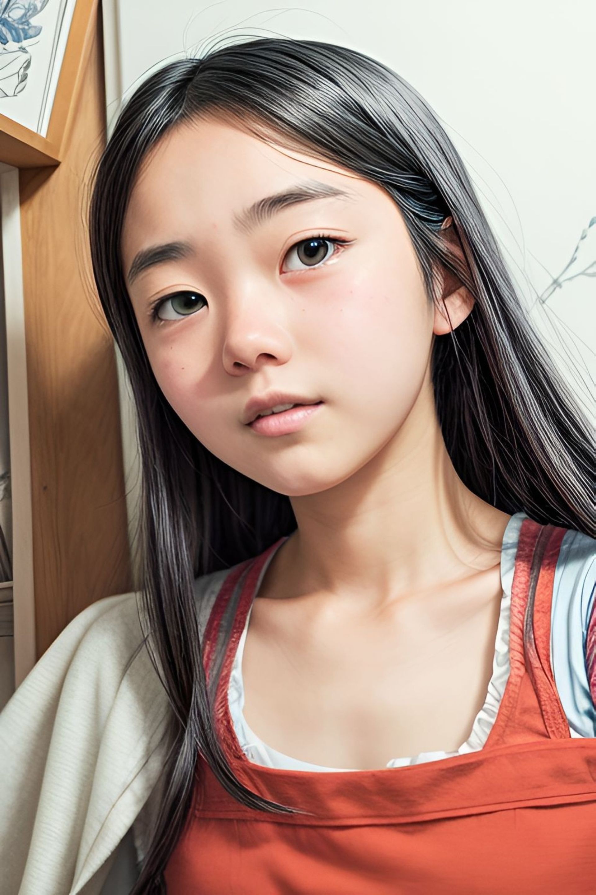 Free photo Beautiful Girl, Portraits, Anime, Neural Network.