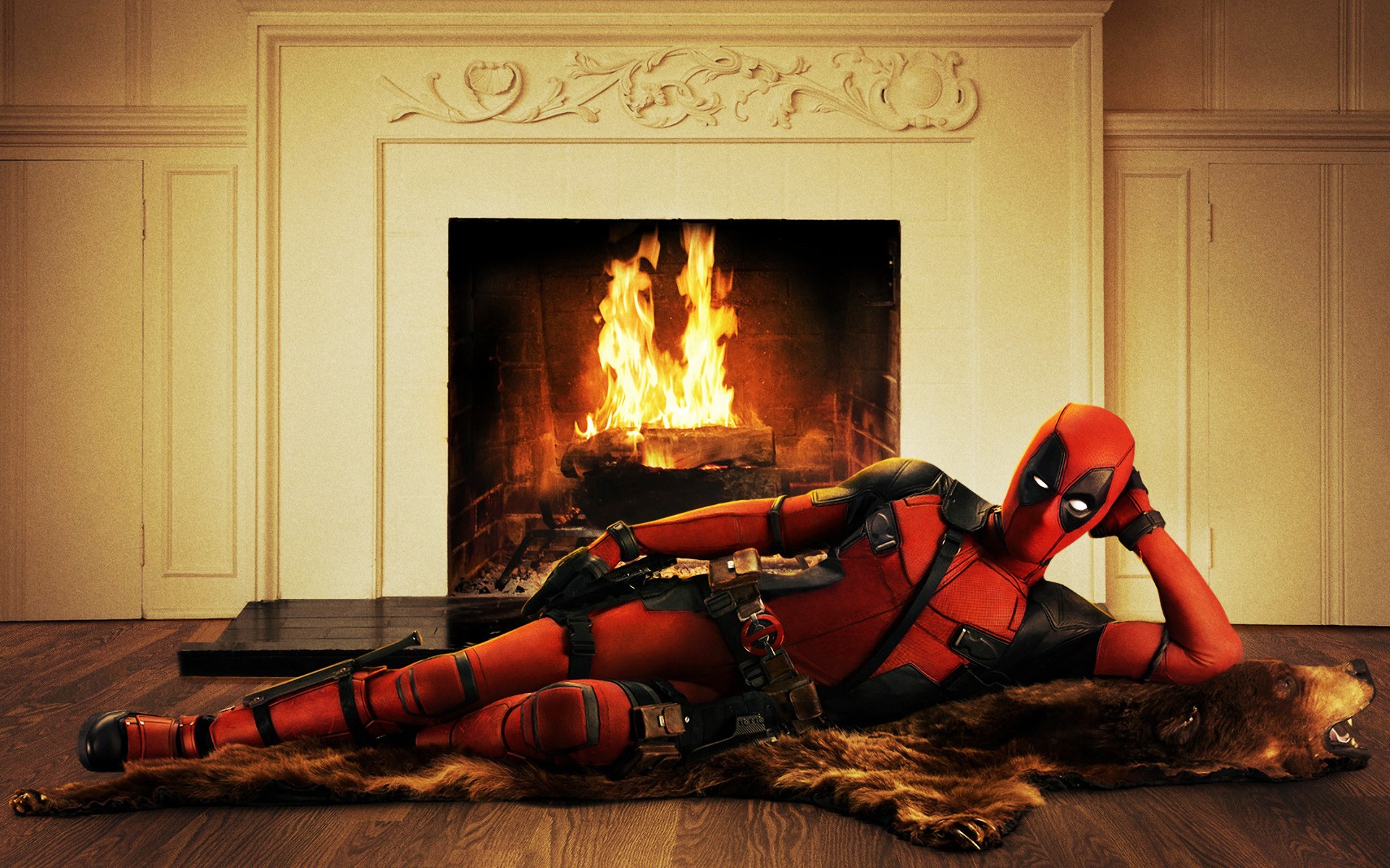 Wallpapers Deadpool marvel comics cartoons on the desktop