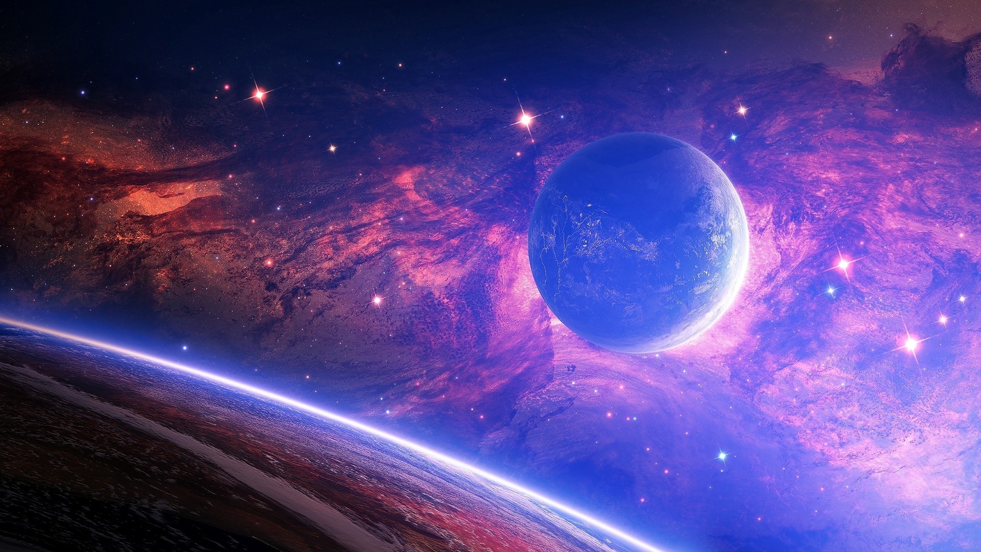 Wallpapers space beauty sky on the desktop