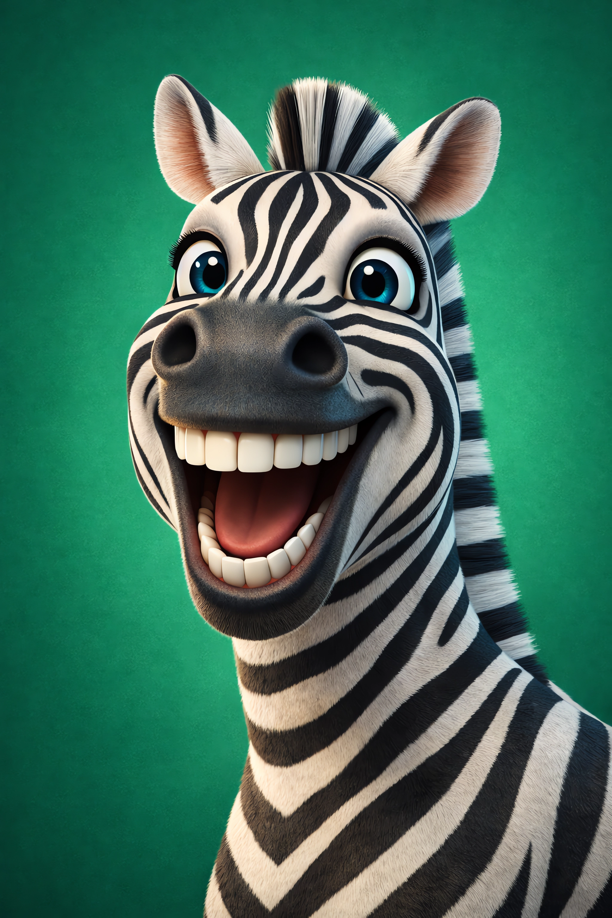 免费照片斑马在卡通风格