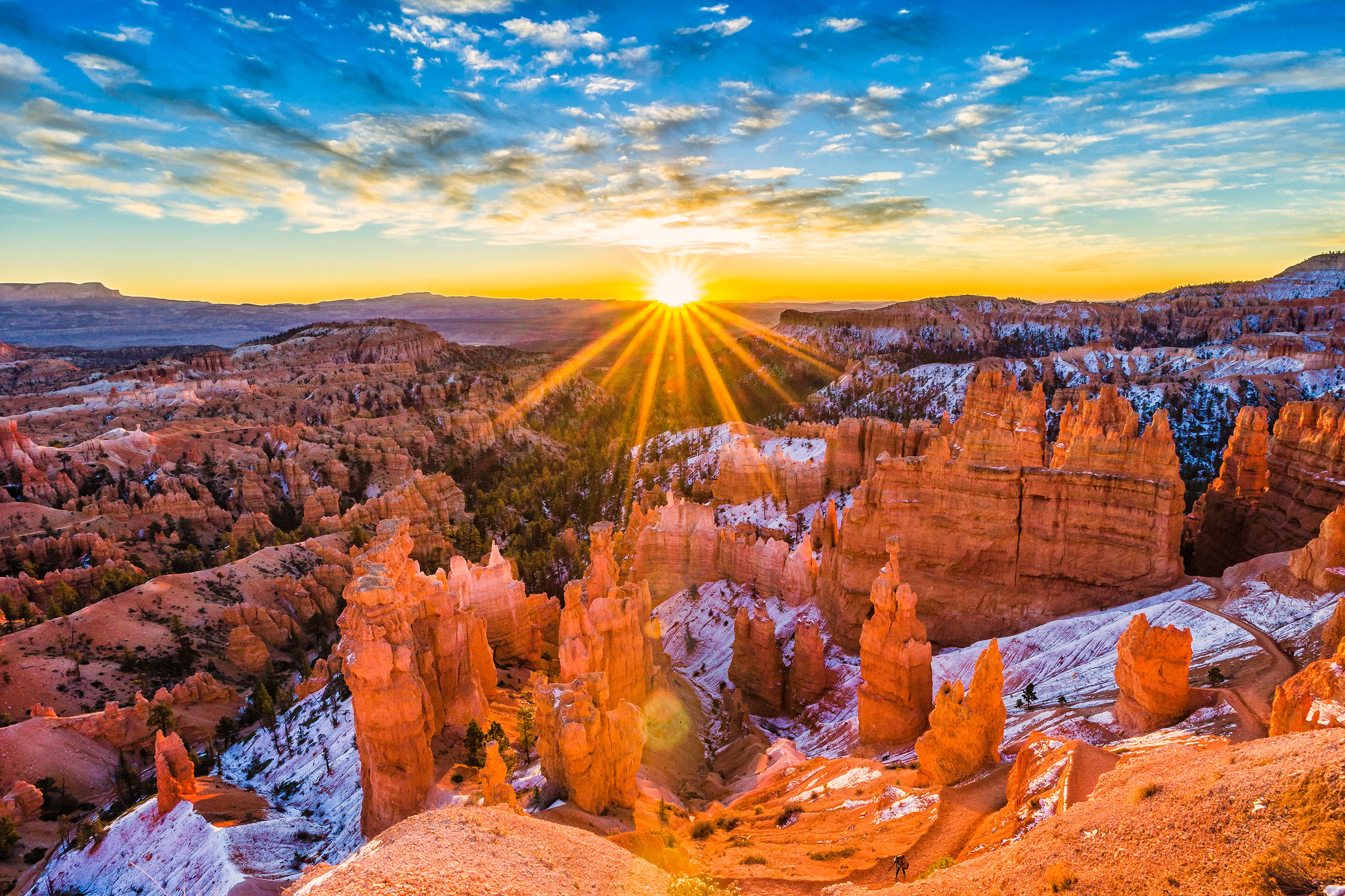 Wallpapers sky Bryce Canyon nature on the desktop