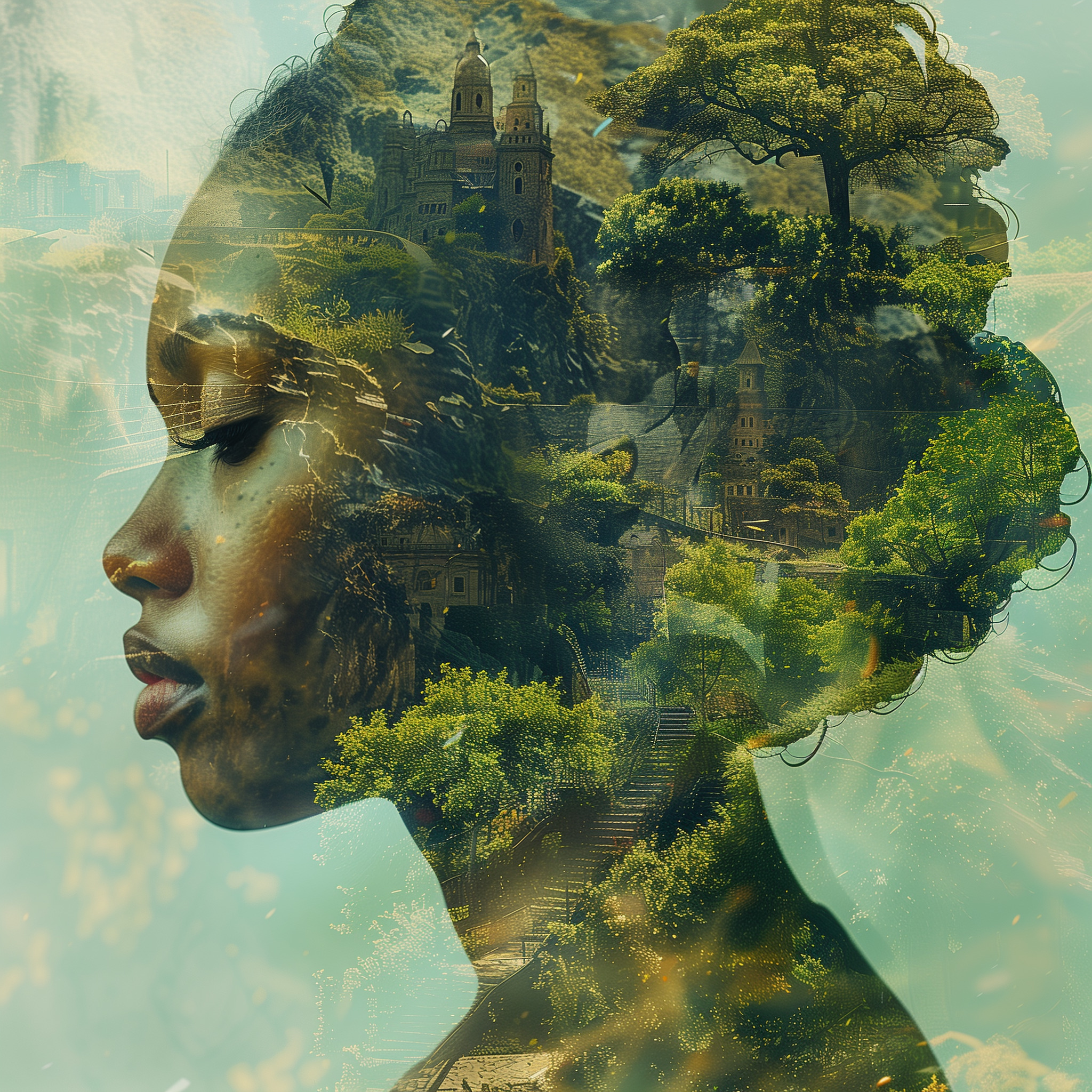 Free photo Double exposure