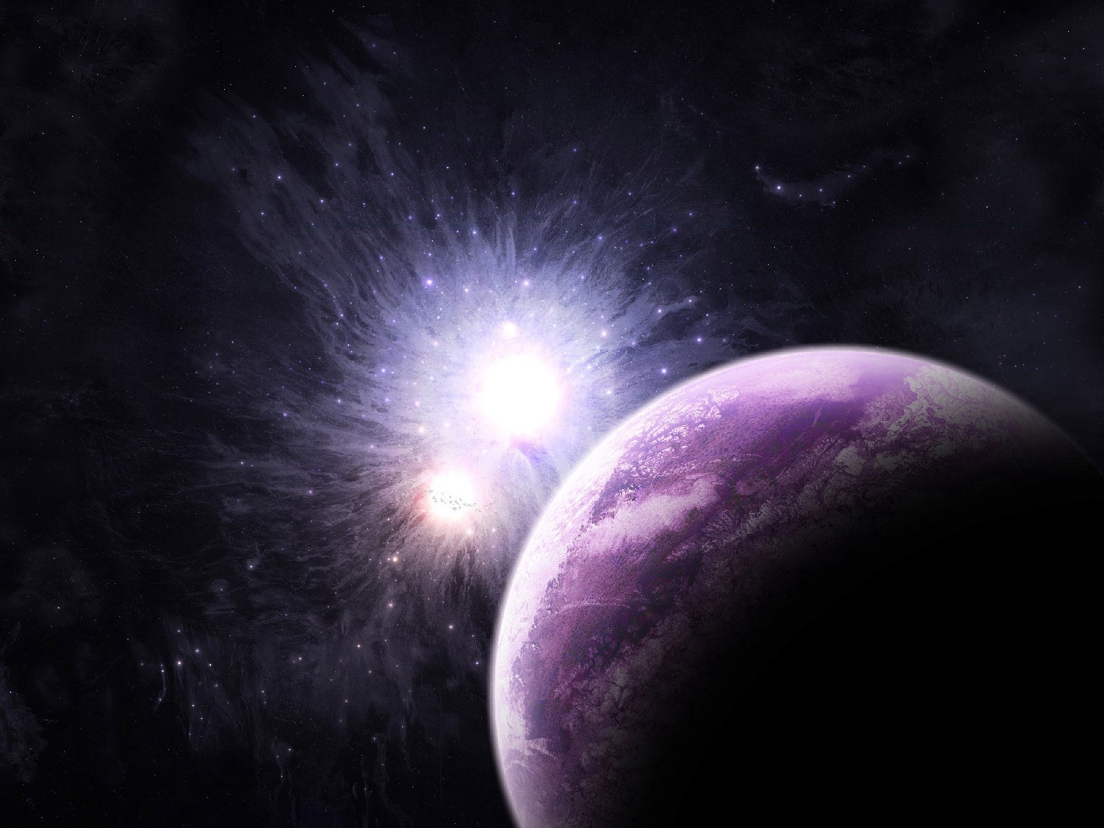 Бесплатное фото Фиолетовый рассвет