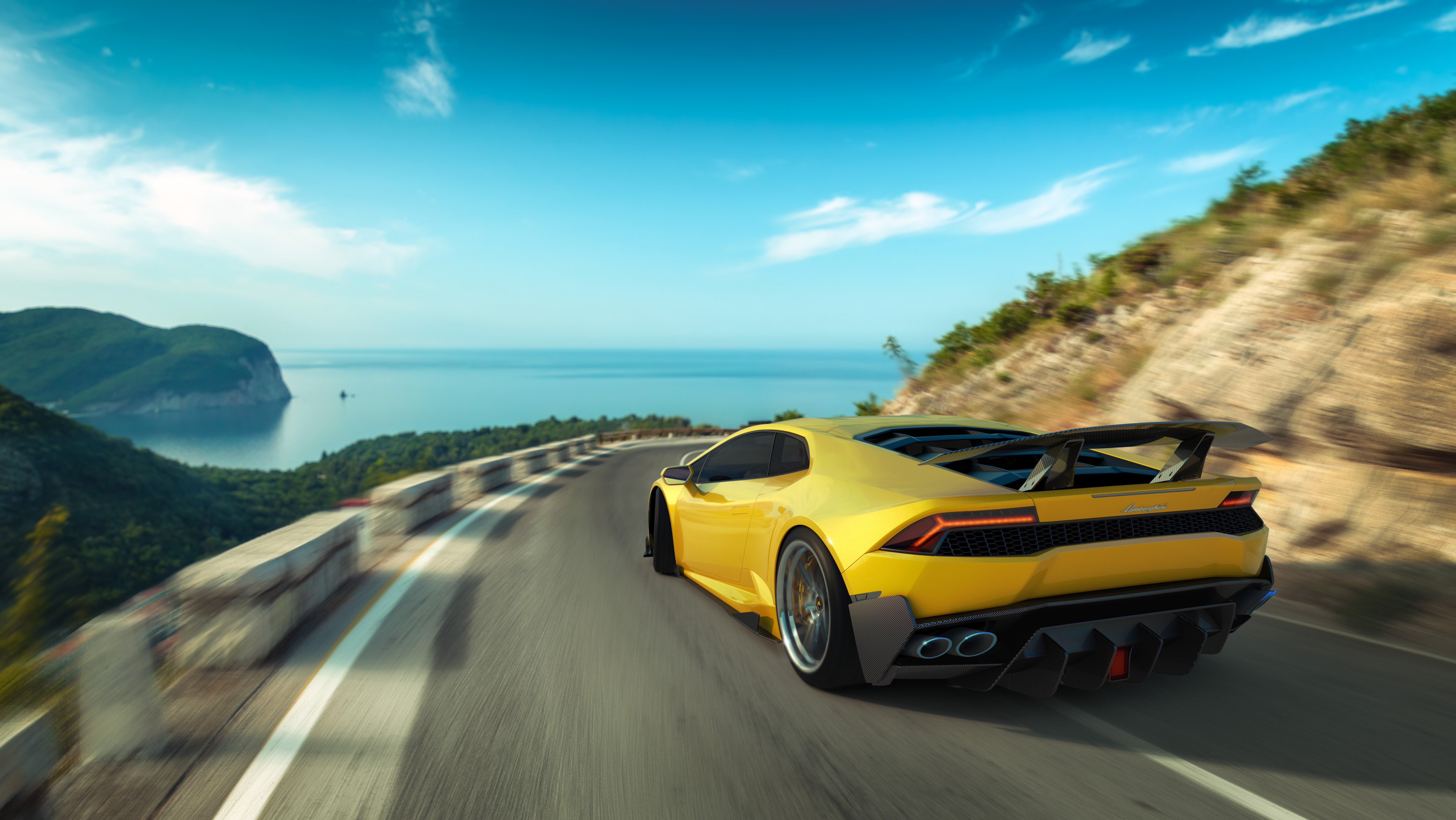 Wallpapers Lamborghini Huracan Lamborghini speed on the desktop