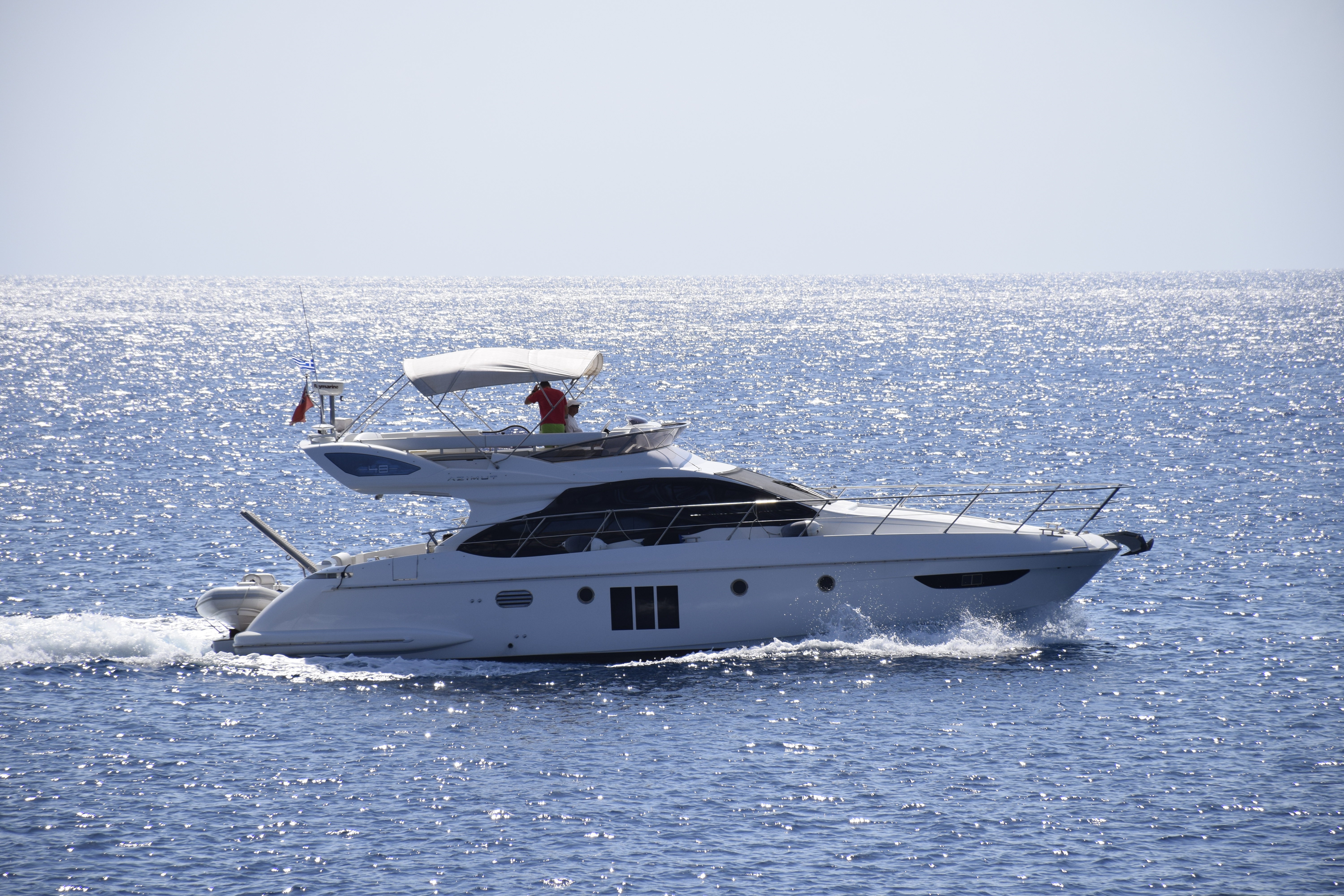 Wallpapers sea water boat on the desktop