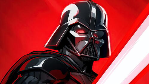 Бесплатное фото Рисунок Дарт Вейдер