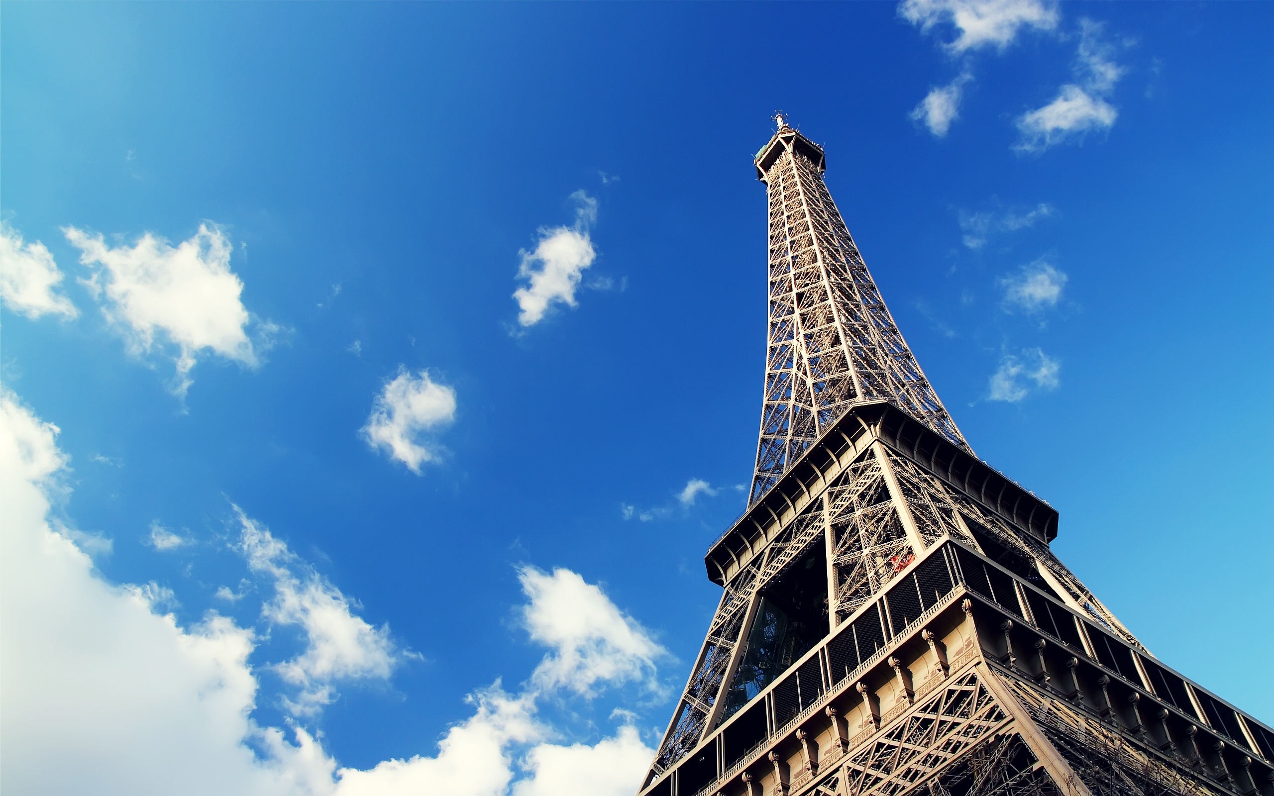 Free photo Eiffel Tower as seen from below