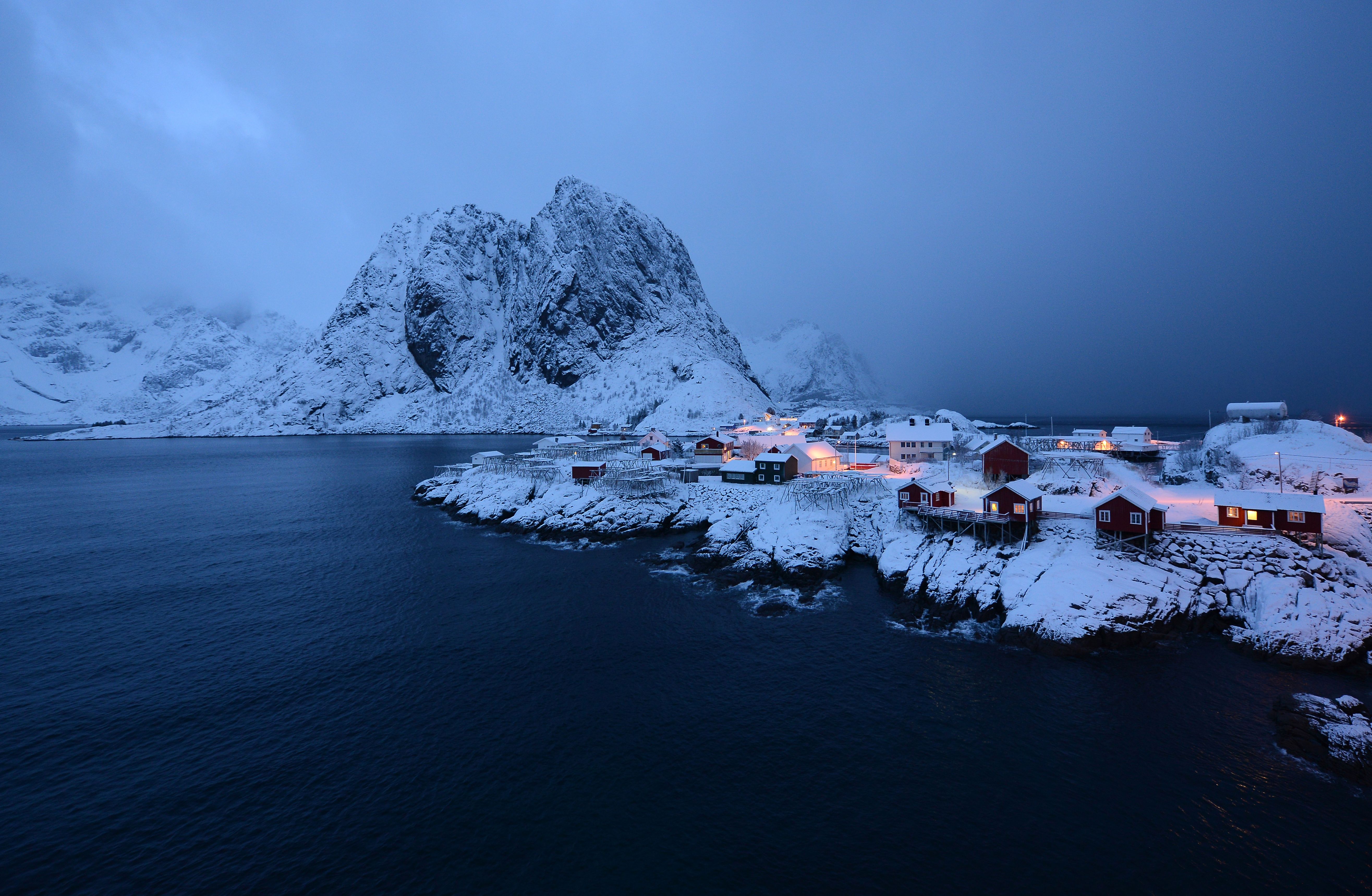 Wallpapers winter village houses houses on the desktop