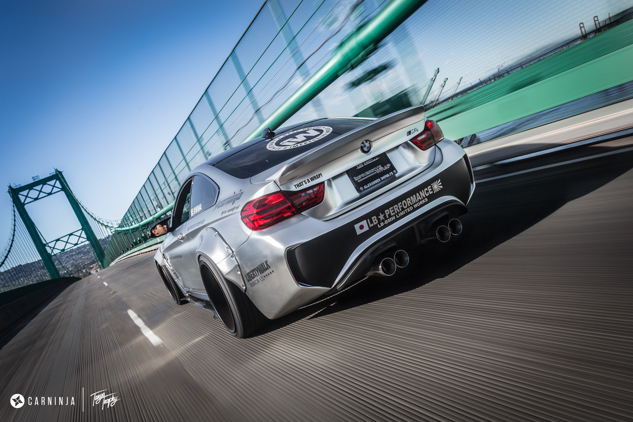 BMW M4 with wide body kit