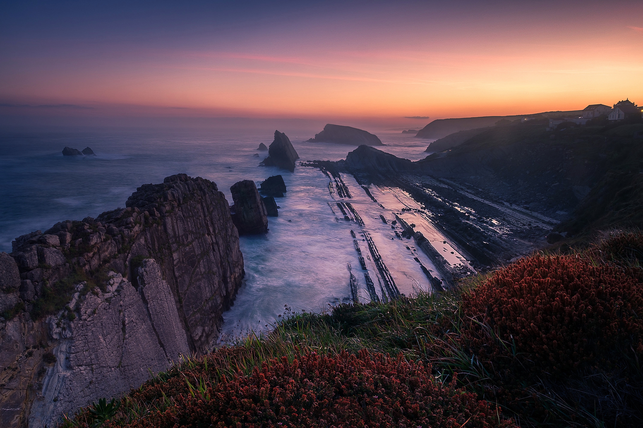 Wallpapers Erros de Liencres Spain sea on the desktop