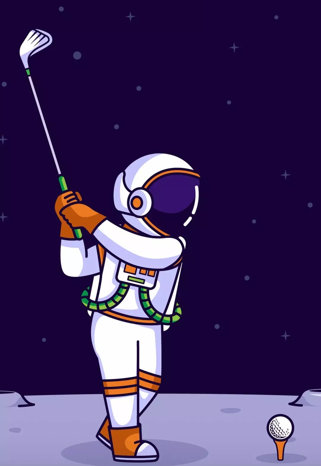 Гольф на Луне