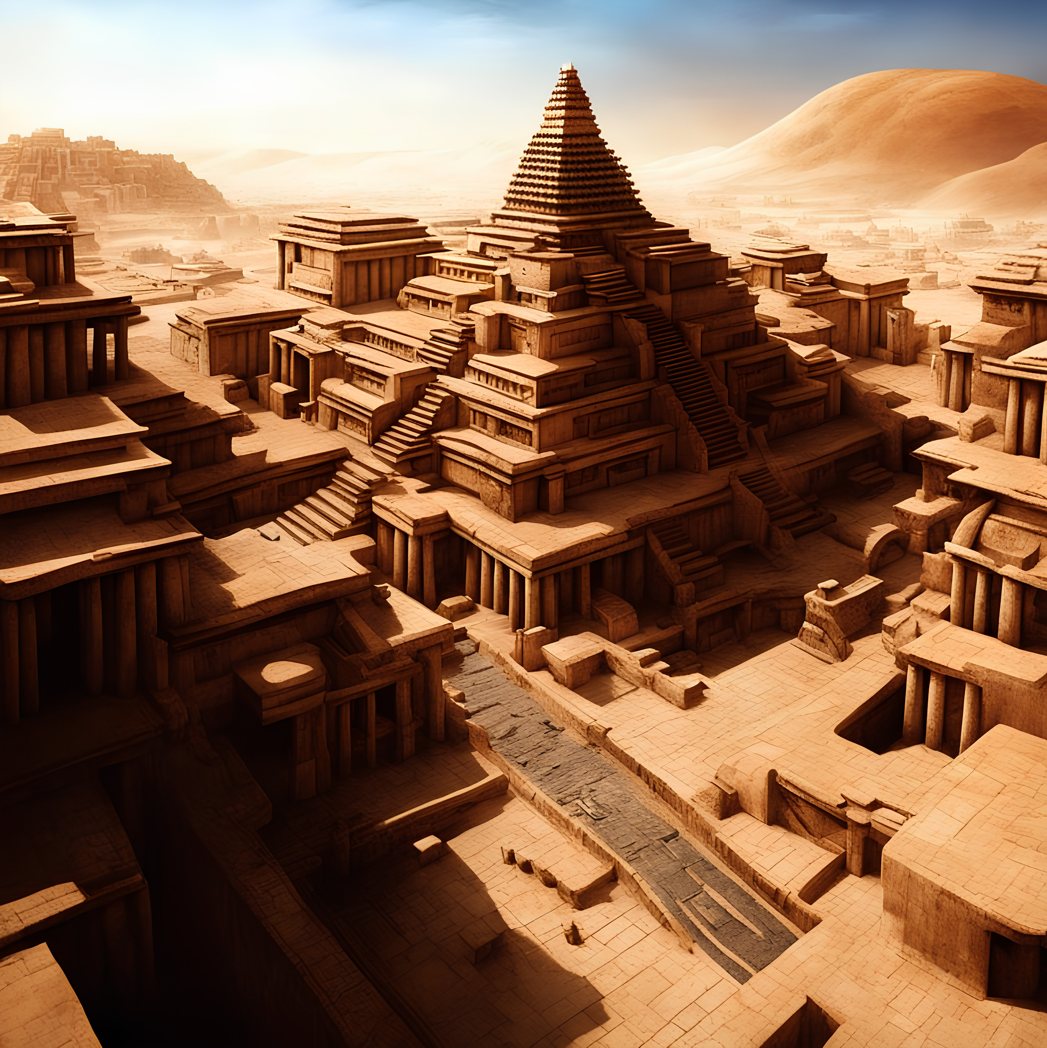 Бесплатное фото Sumerian city