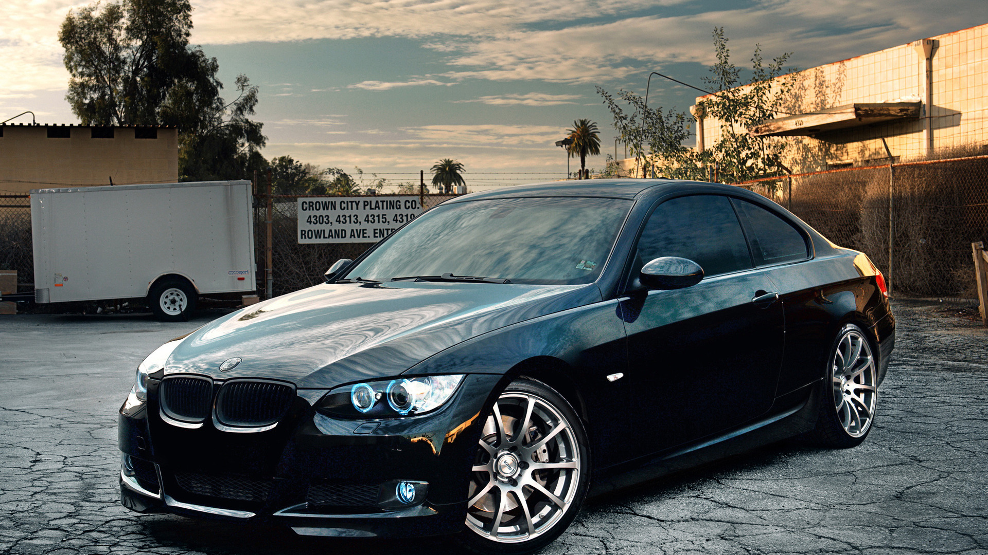 Free photo Black bmw m3.