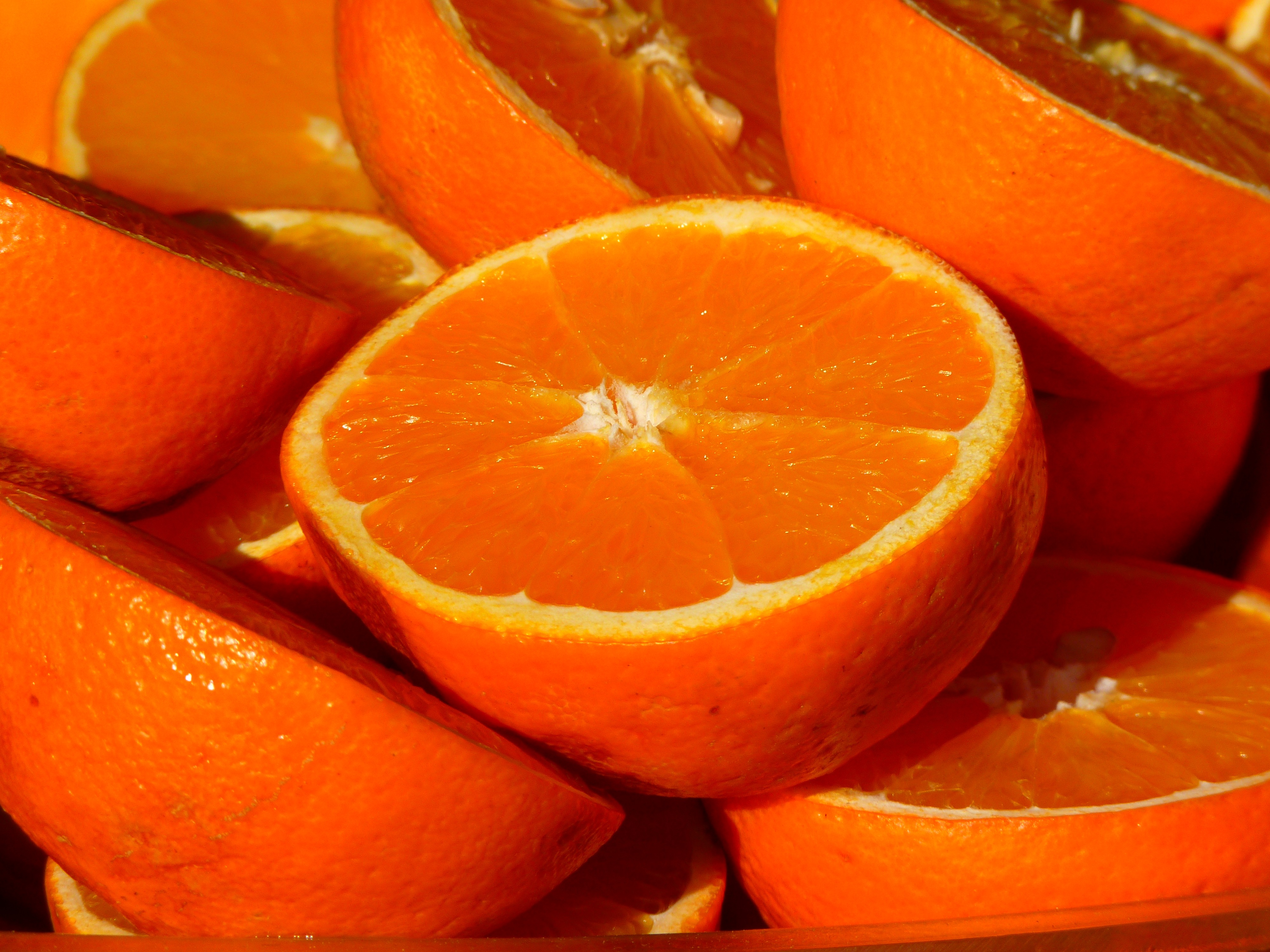 桌面上的壁纸栽种 水果 橘色
