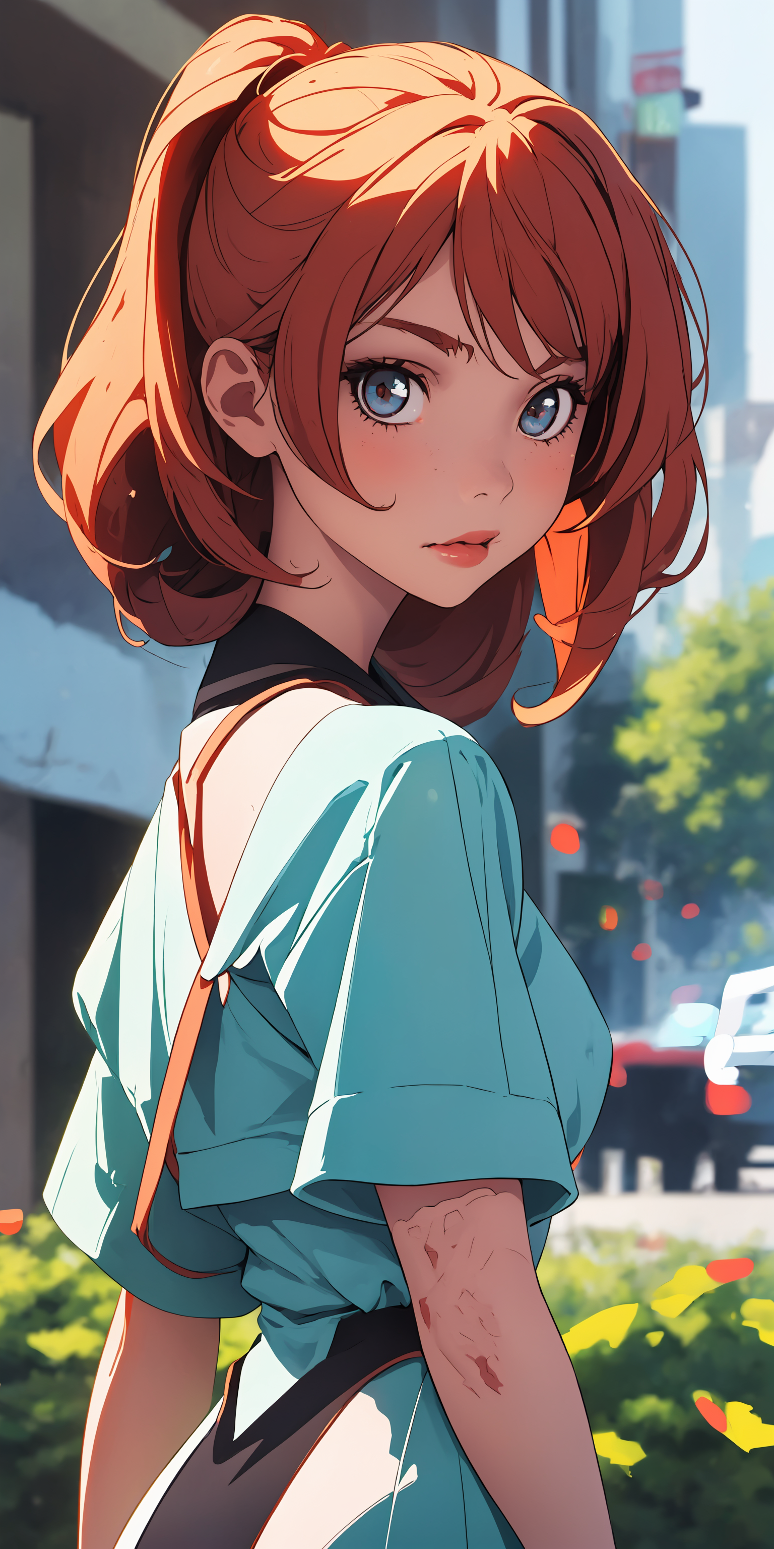 The girl from the cartoon