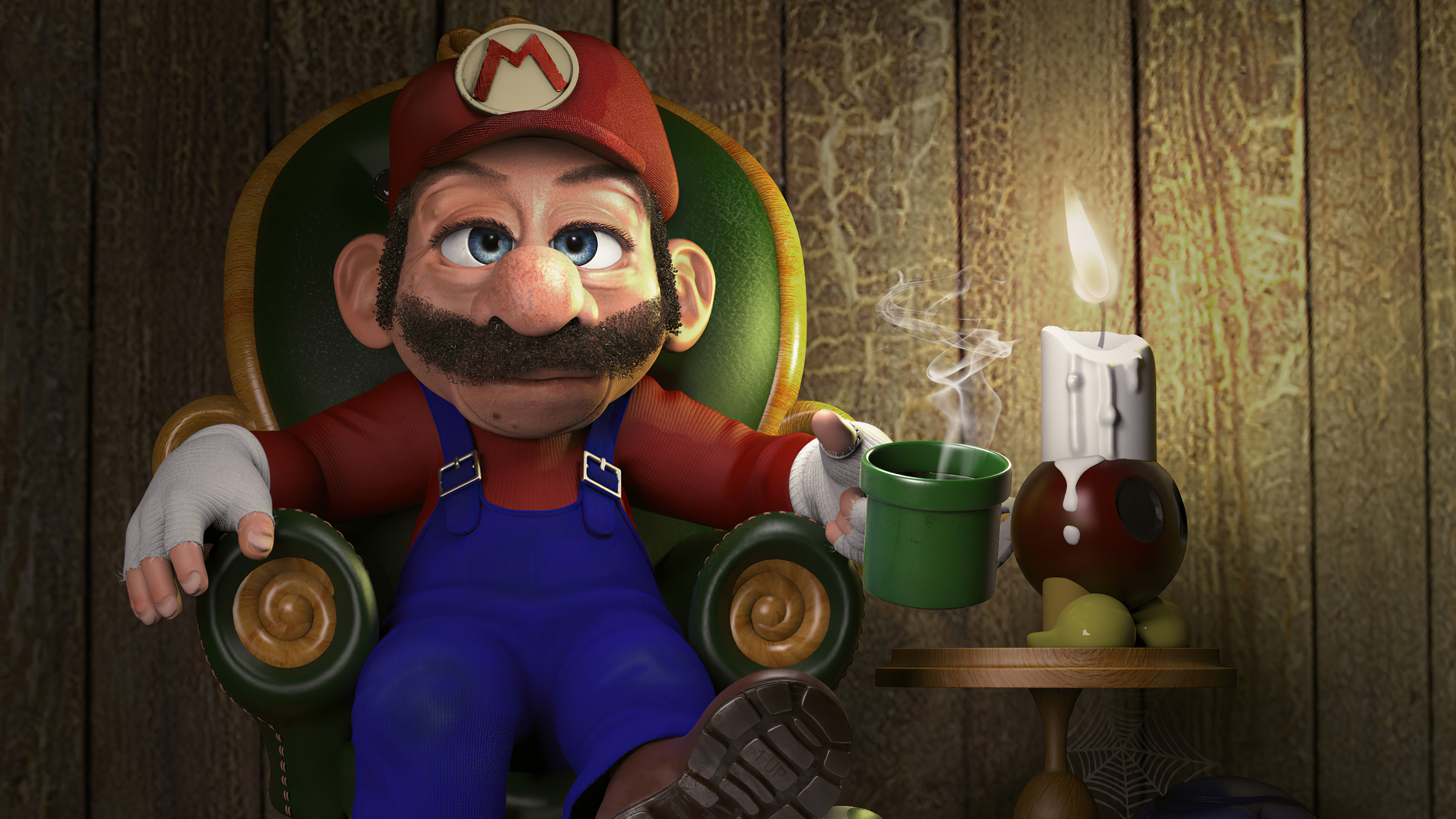 Free photo Super Mario drawing