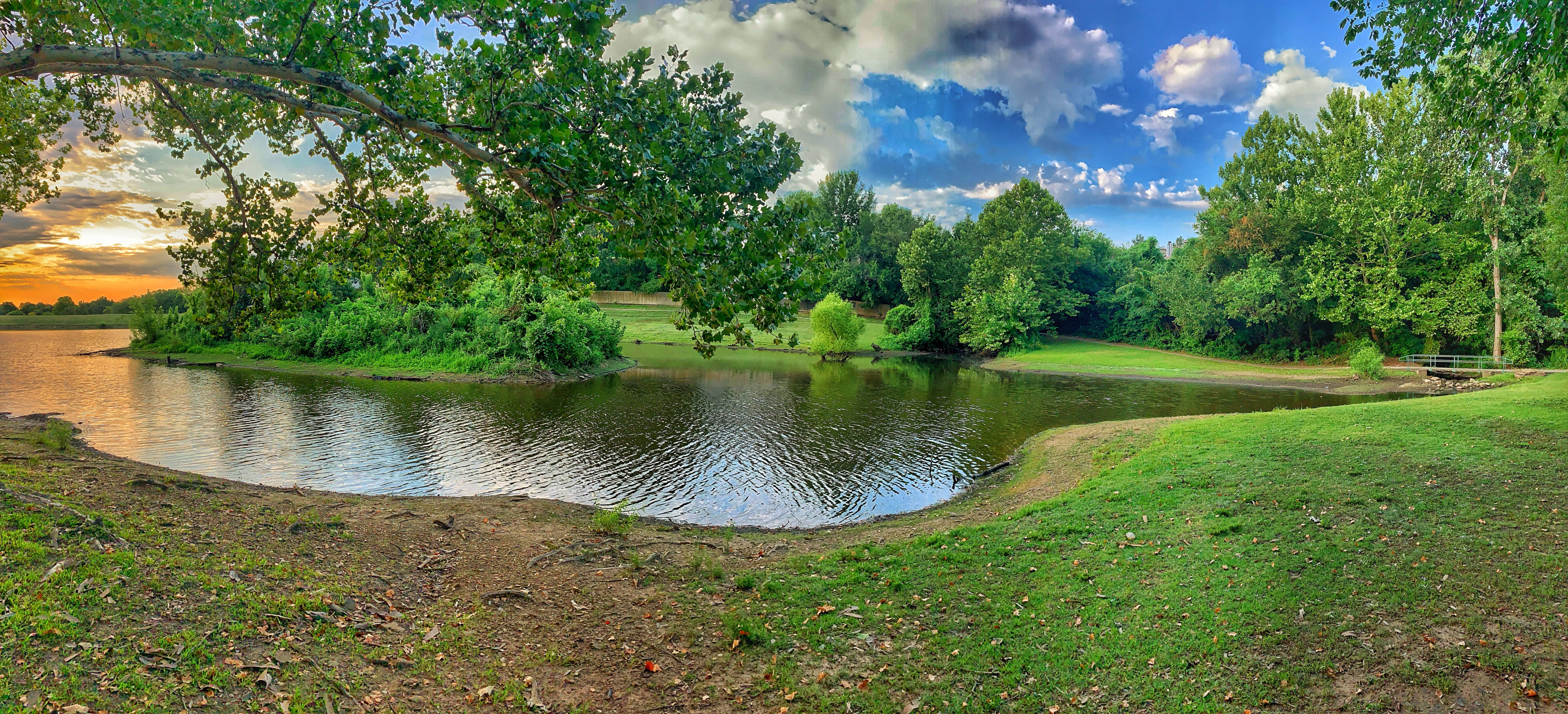 Wallpapers panorama river summer on the desktop