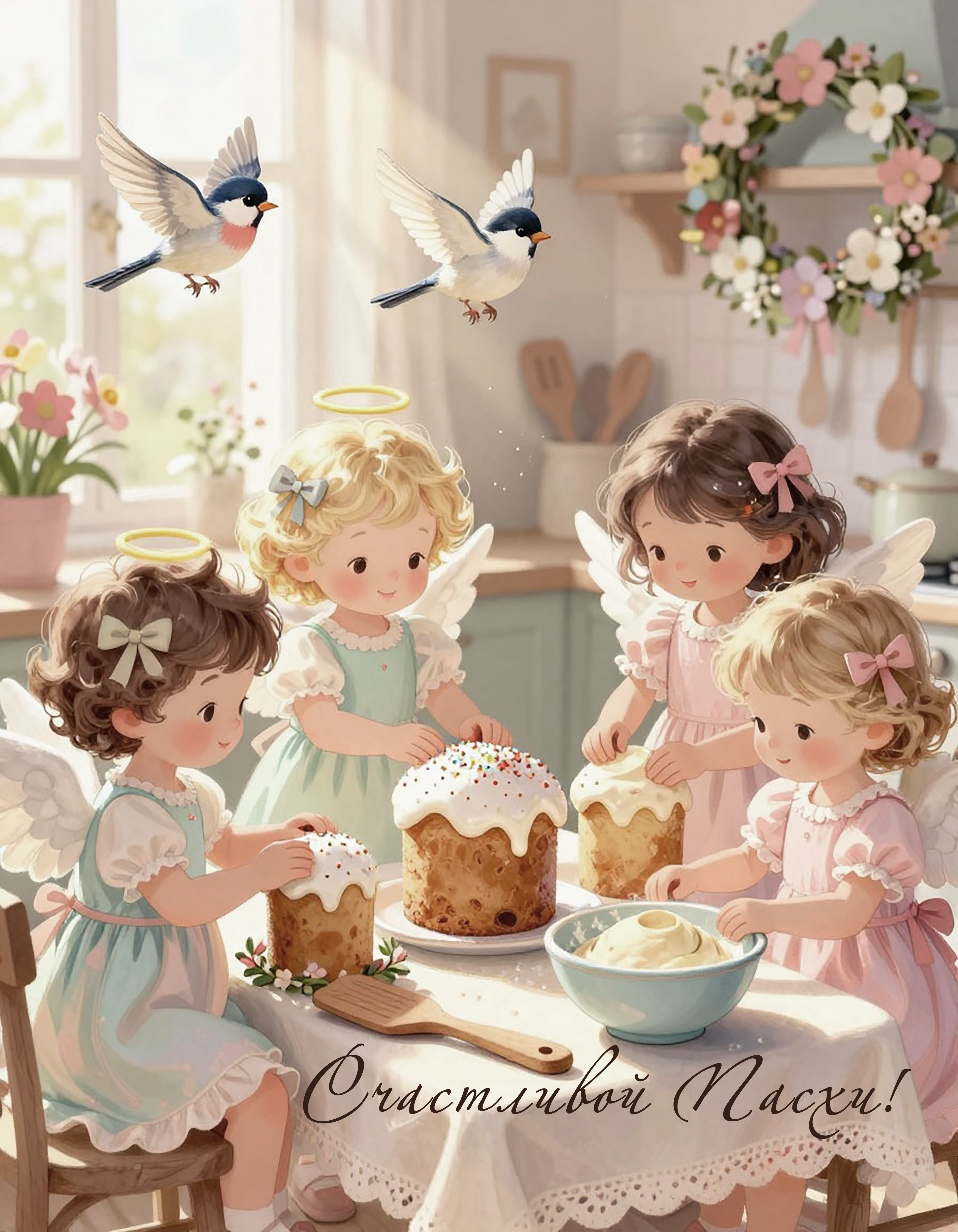 Бесплатная открытка Открытка праздничная суета