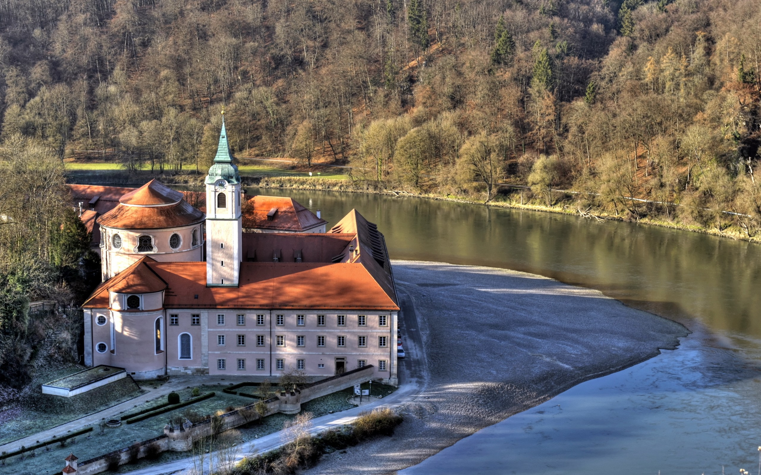 A riverside castle in Bavaria