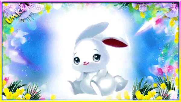 Free postcard Cute bunny