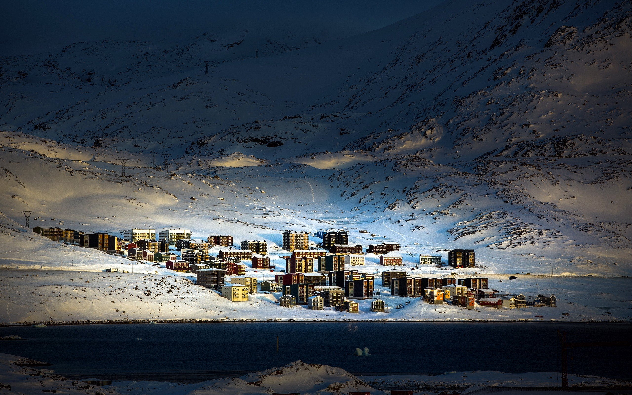 北极地区的海滨住宅