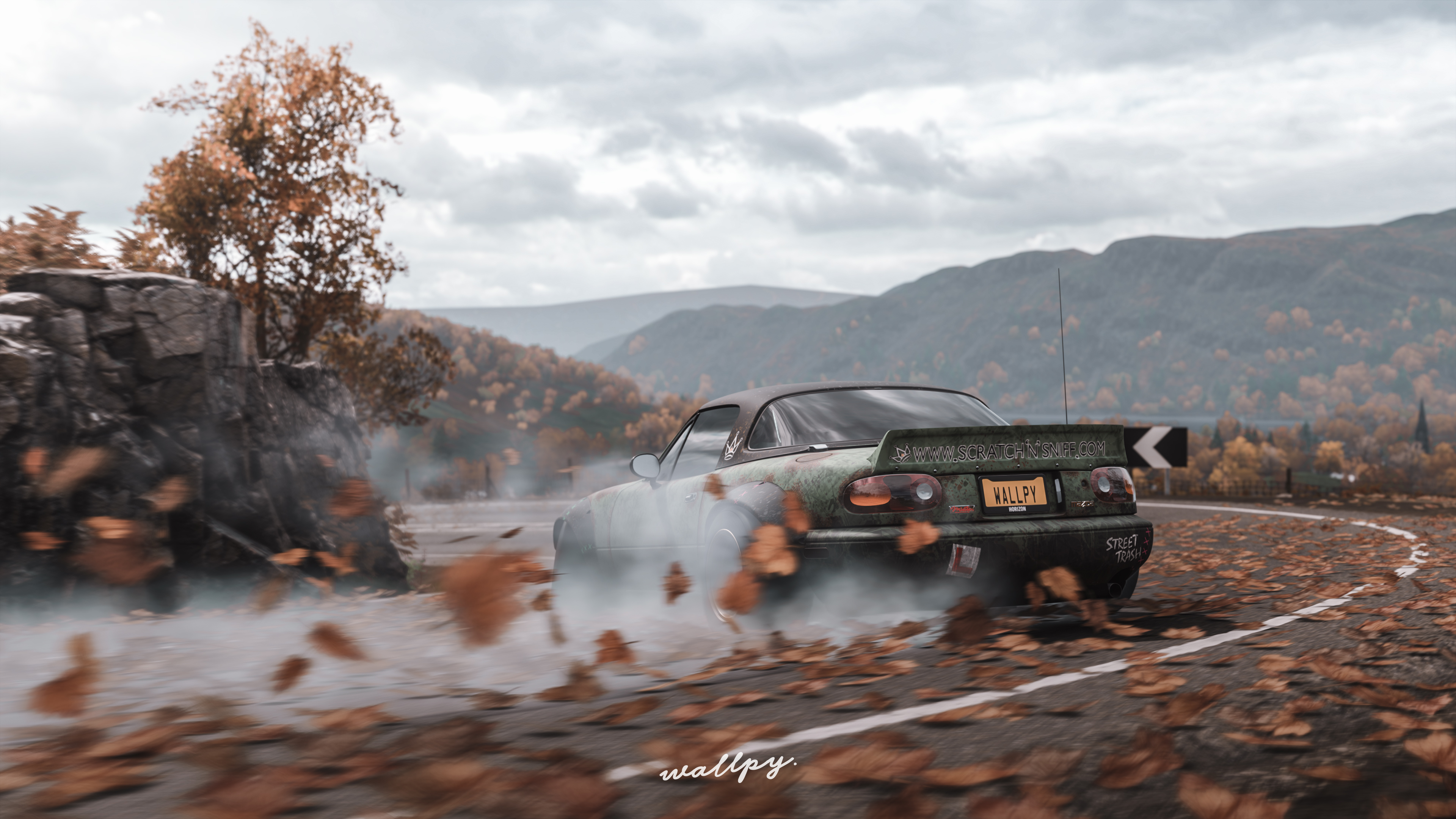 Бесплатное фото Дрифт в Forza Horizon 4