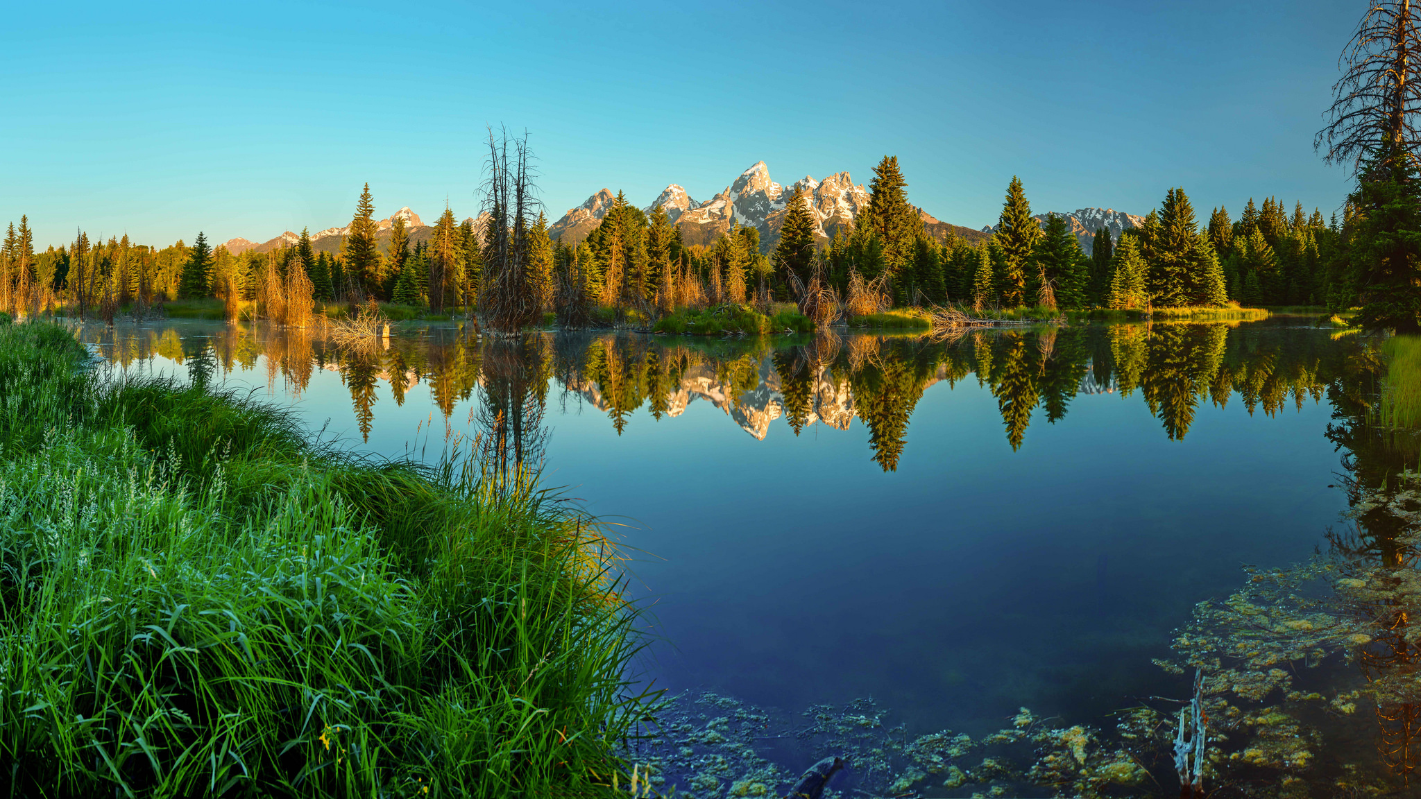 Wallpapers ate National Park Grand Teton lake on the desktop