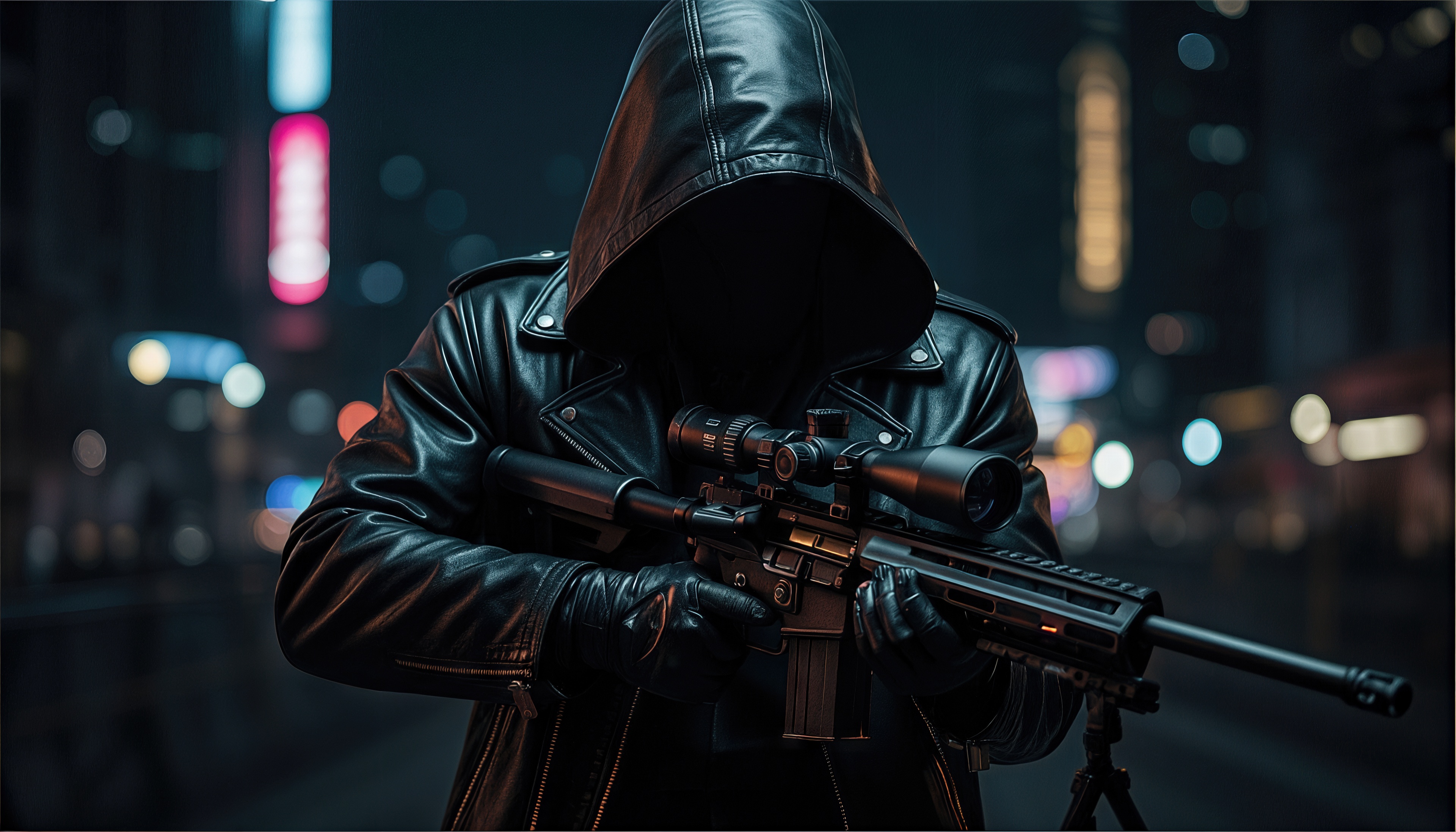 Wallpapers sniper rifle optics on the desktop