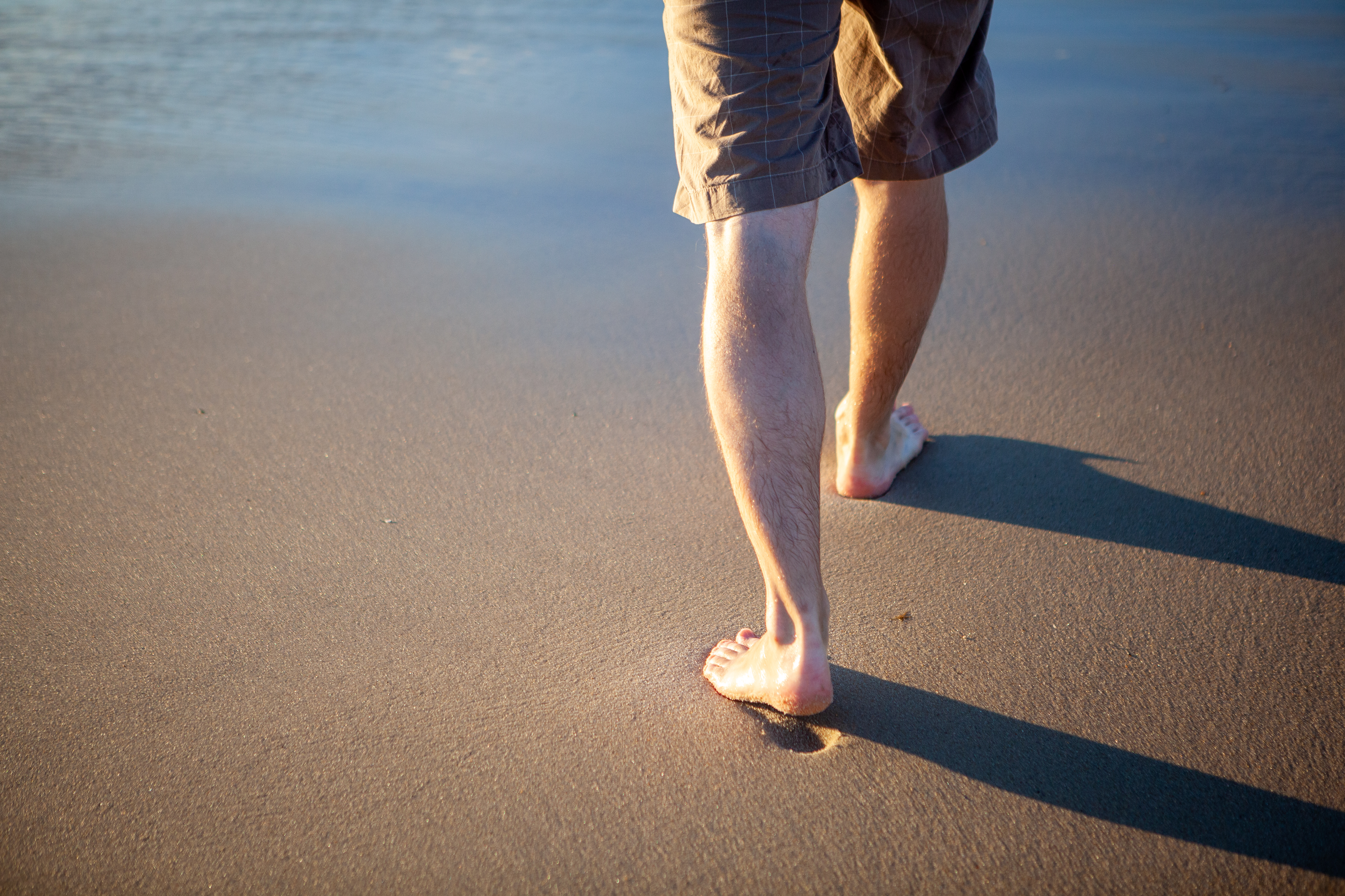 Free photo Walking on the sandy beach