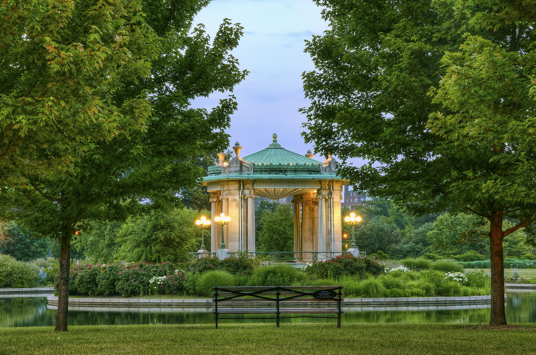 Wallpapers landscape pond St Louis on the desktop