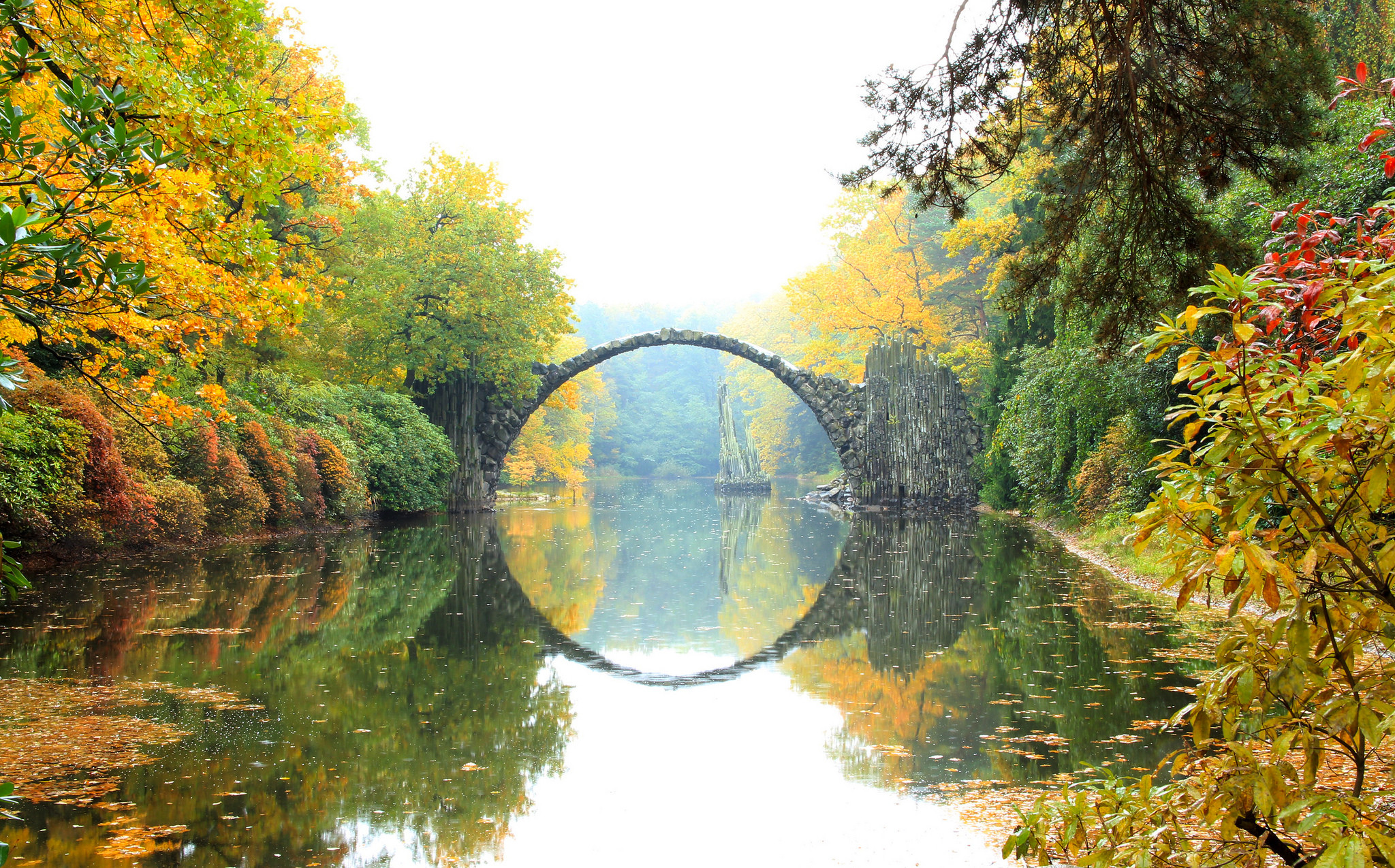 Wallpapers Rhododendronpark Kromlau Germany autumn on the desktop