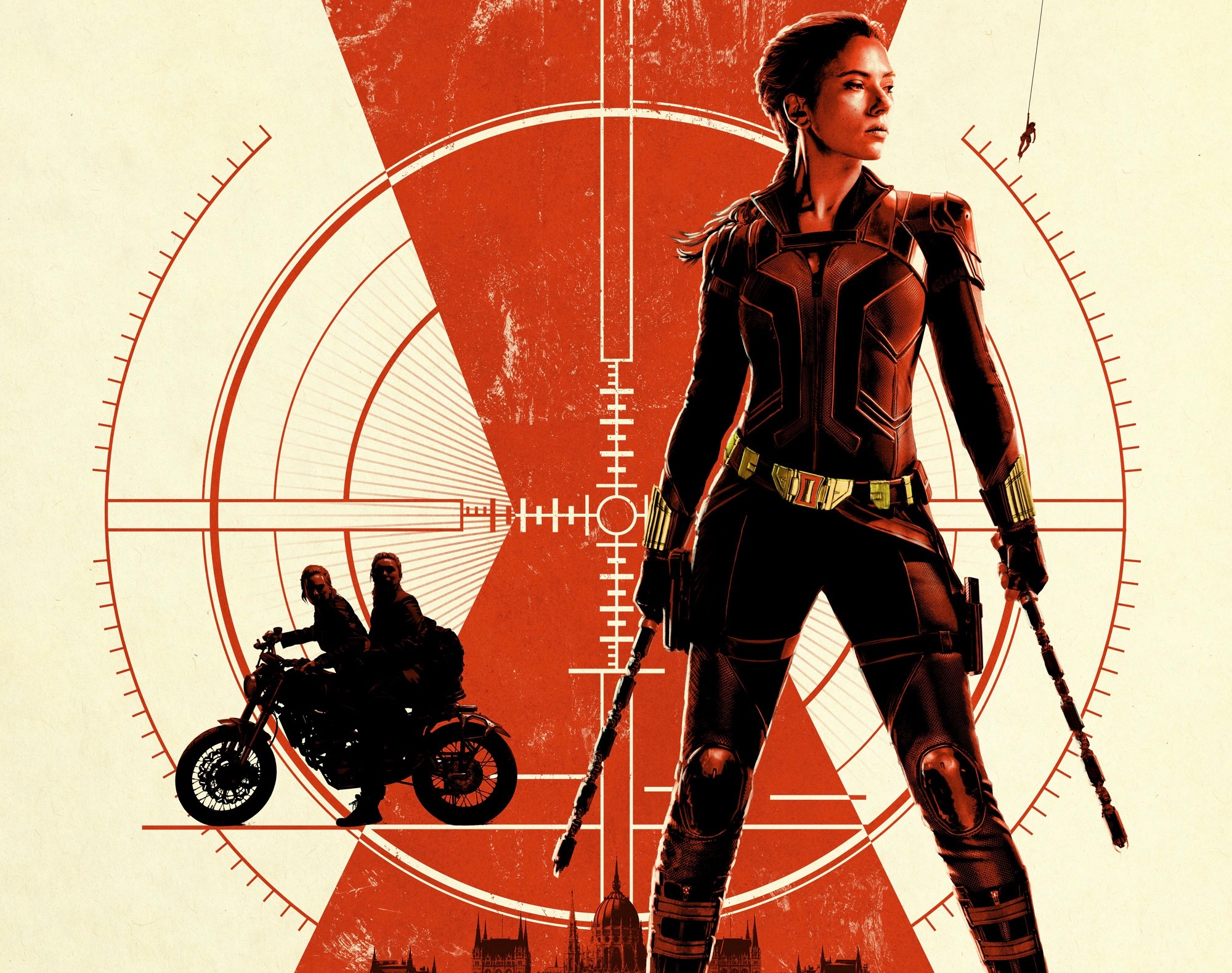 Wallpapers motorcycle wallpaper black widow Scarlett Johansson on the desktop