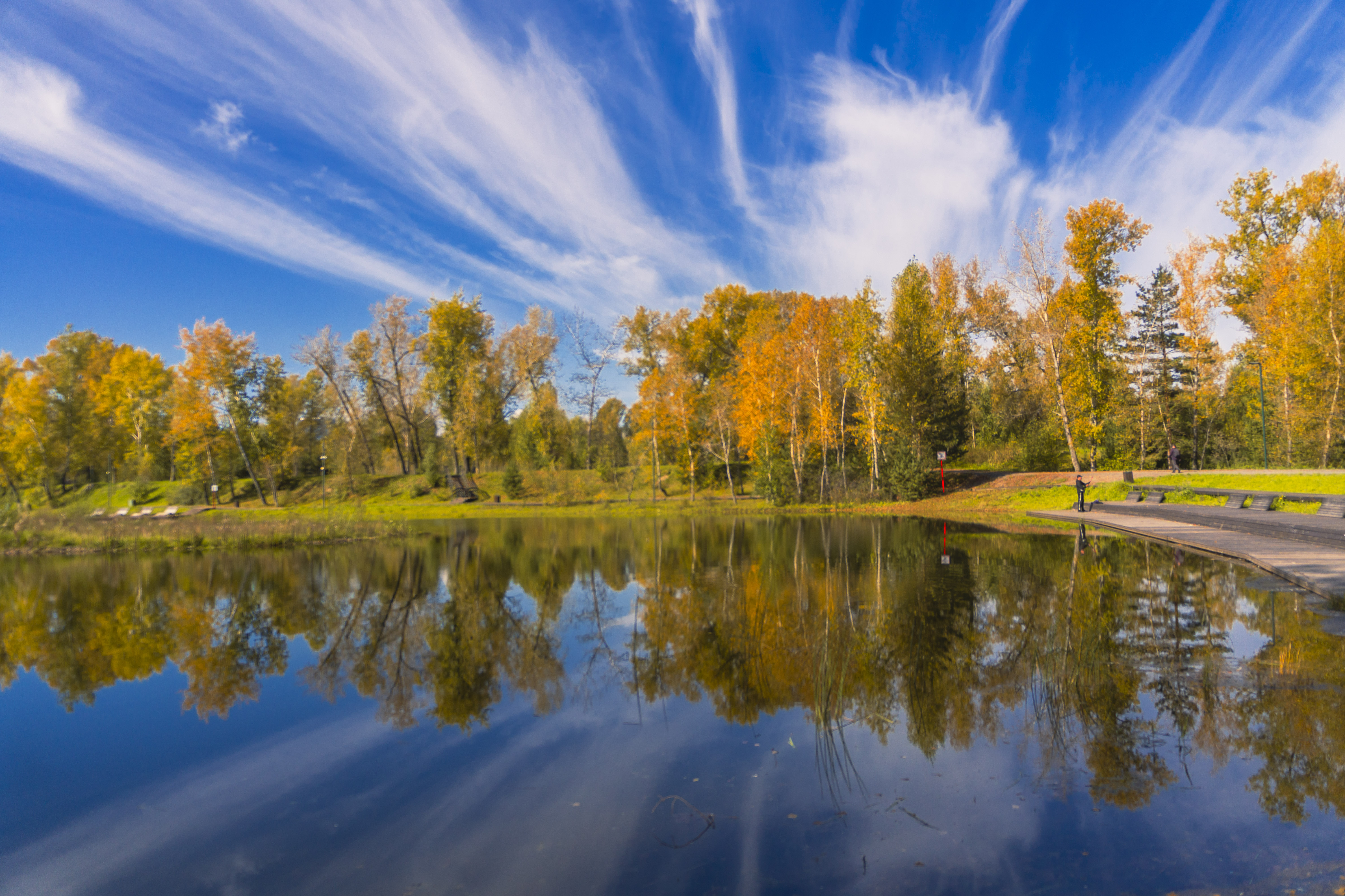 Бесплатное фото Осенний день на острове Татышев